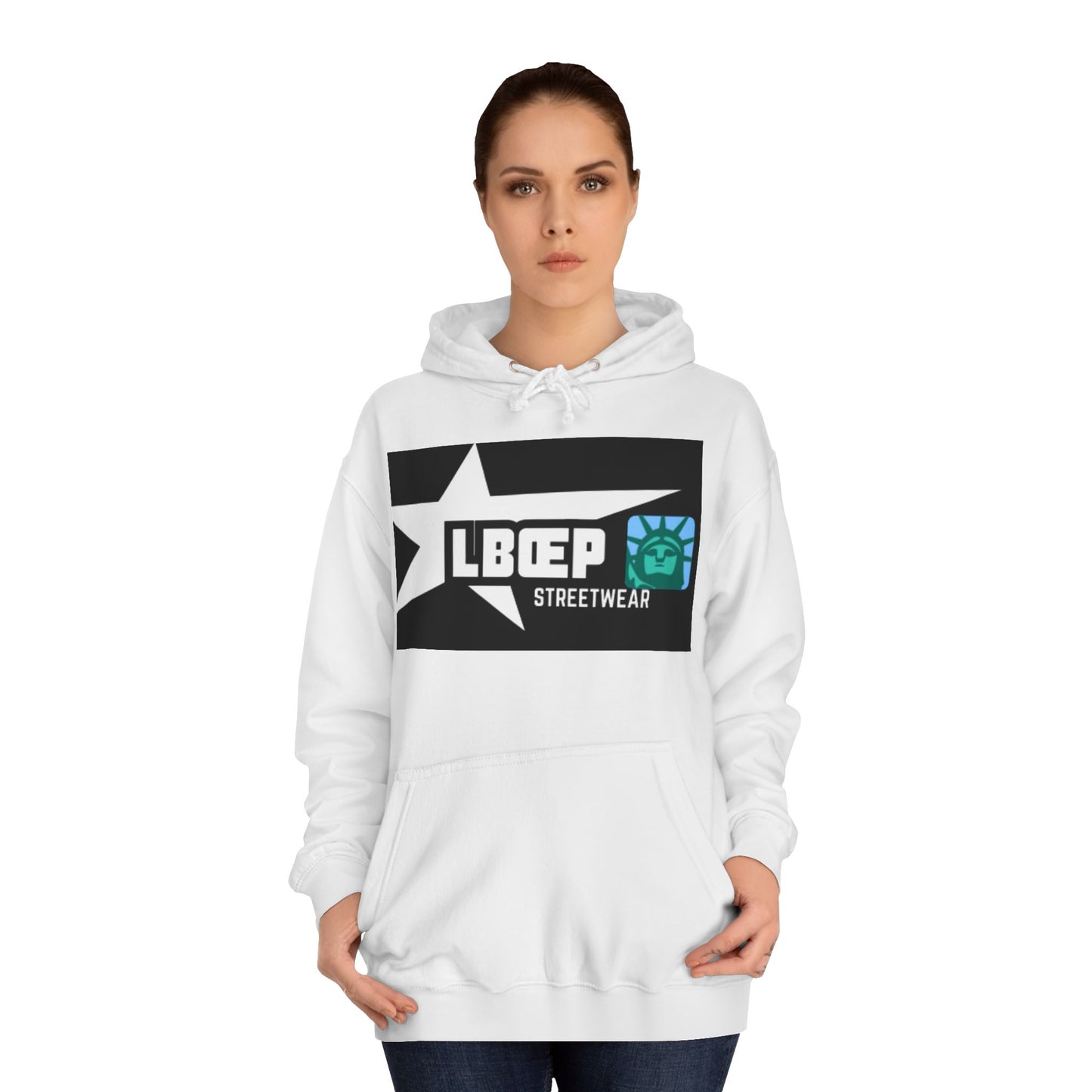 LBEP Streetwear Unisex College Hoodie - Embrace Imperfection Design