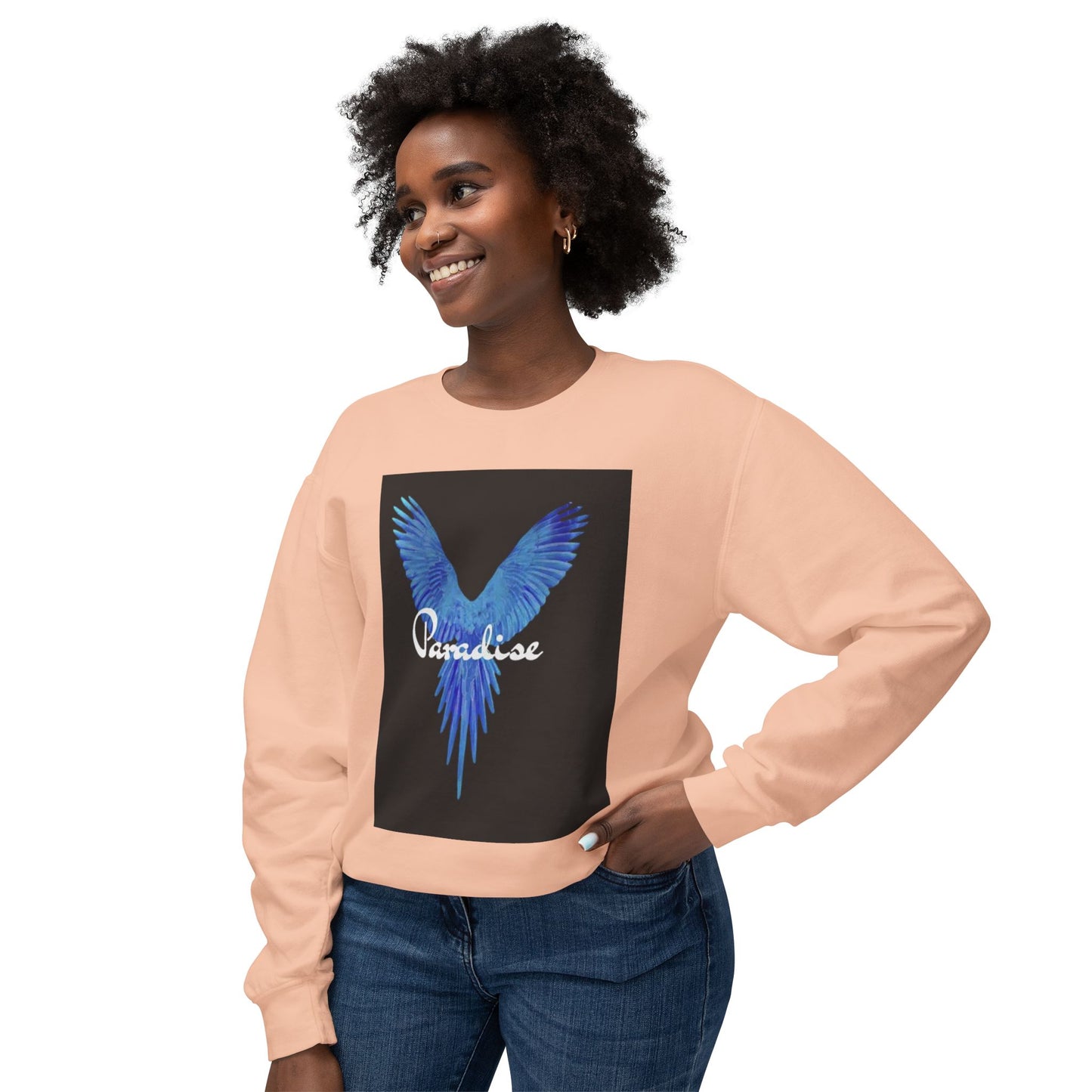 Paradise Bird Unisex Lightweight Crewneck Sweatshirt