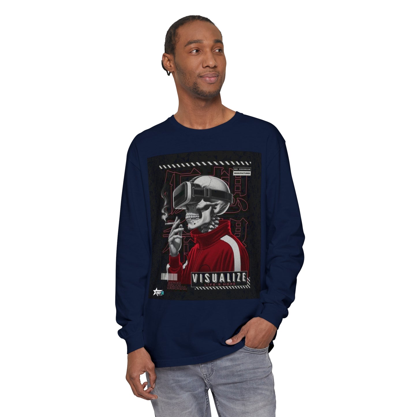 Visualize Style Long Sleeve T-Shirt - Retro Cyberpunk Vibe