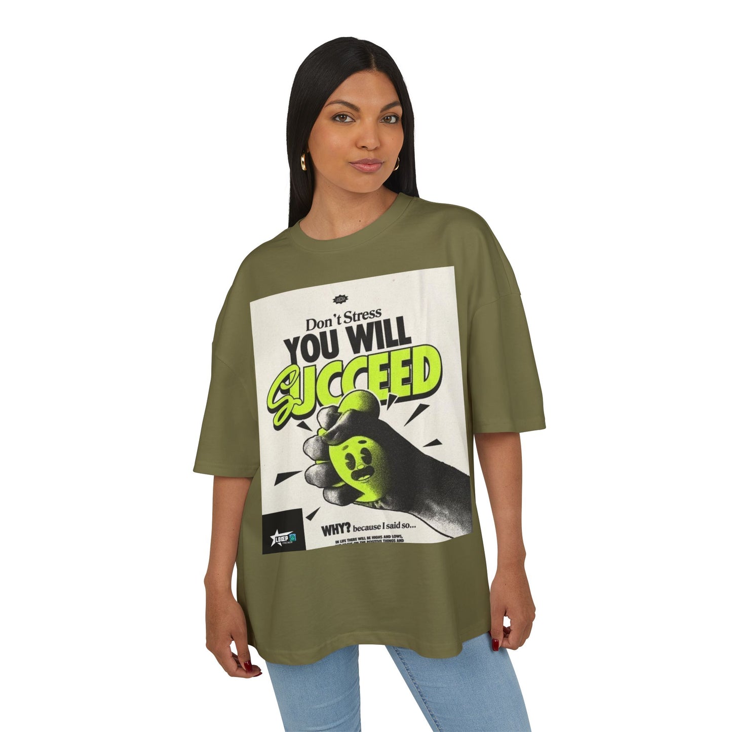 Motivational Box Tee for Creatives - 'You Will Succeed' & 'Make Dope Stuff Every Day'