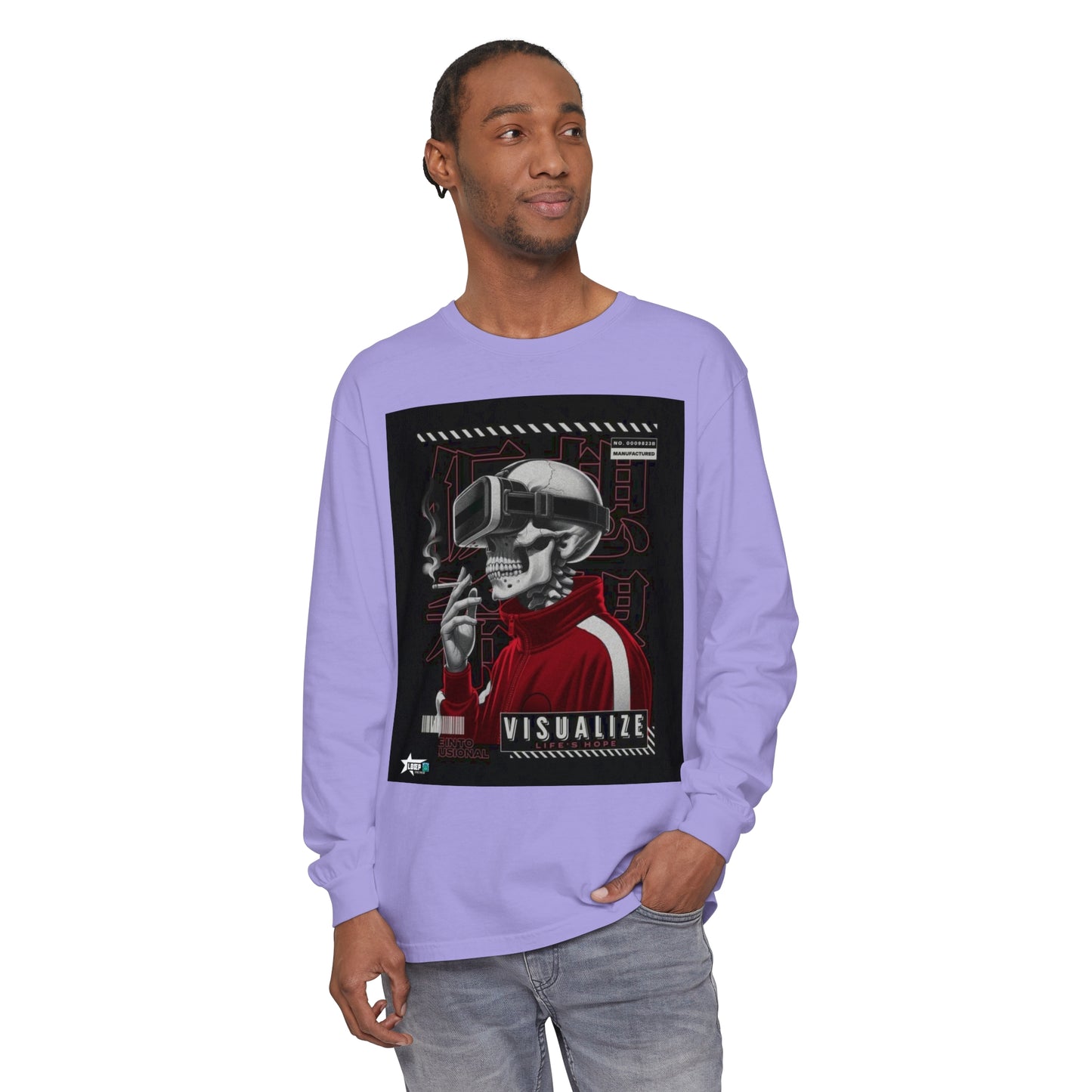 Visualize Style Long Sleeve T-Shirt - Retro Cyberpunk Vibe