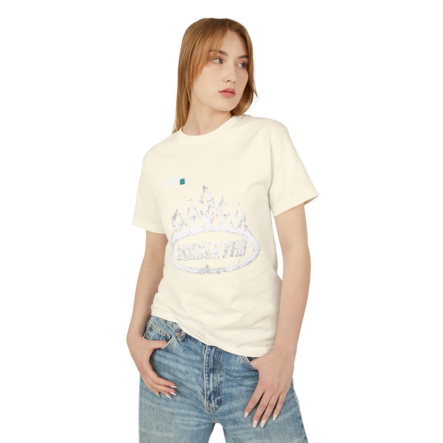 Vintage Flame Graphic Tee - Distressed Band Logo Shirt