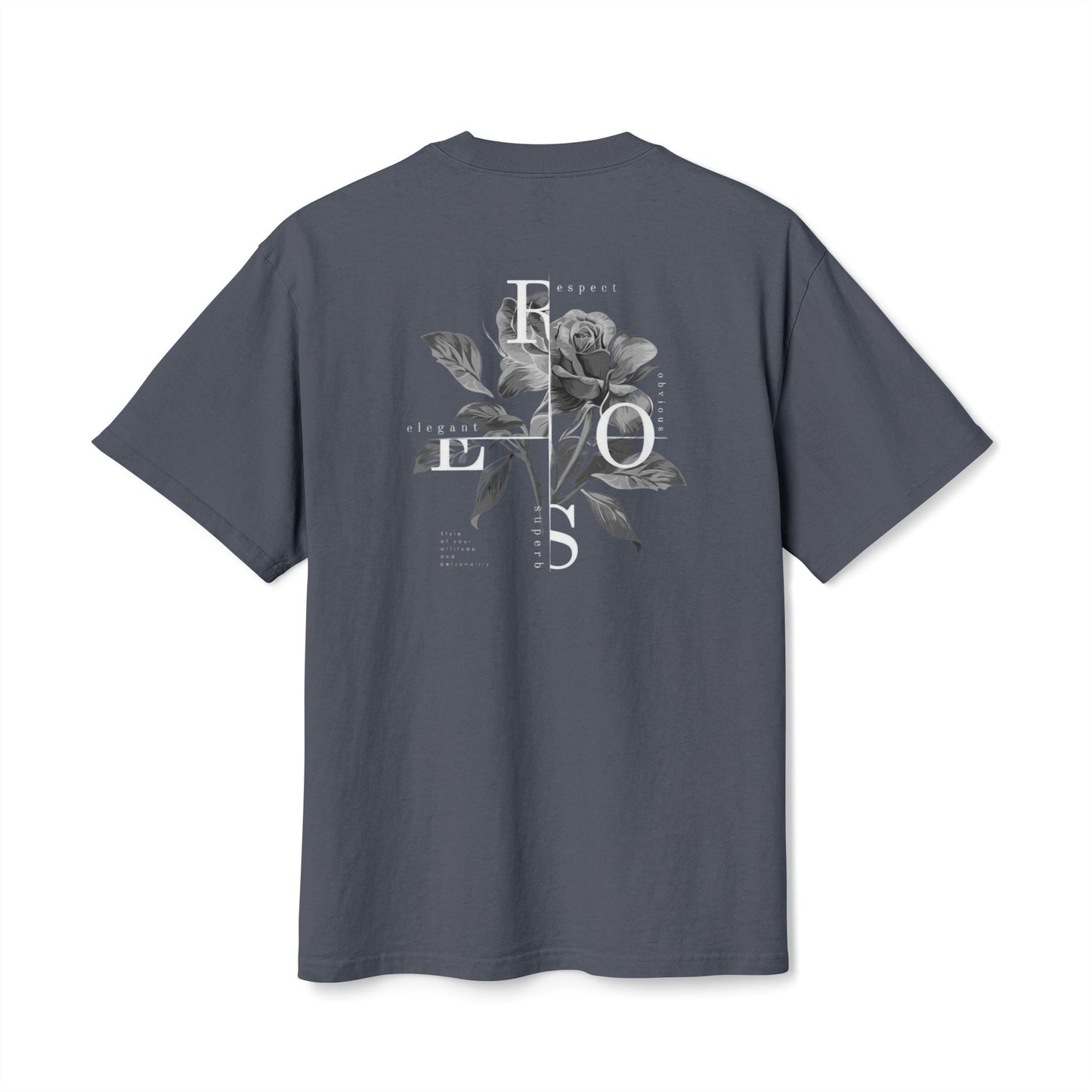 Unisex Heavy Faded Tee - Cherry Lips and Rose Graphic T-Shirt