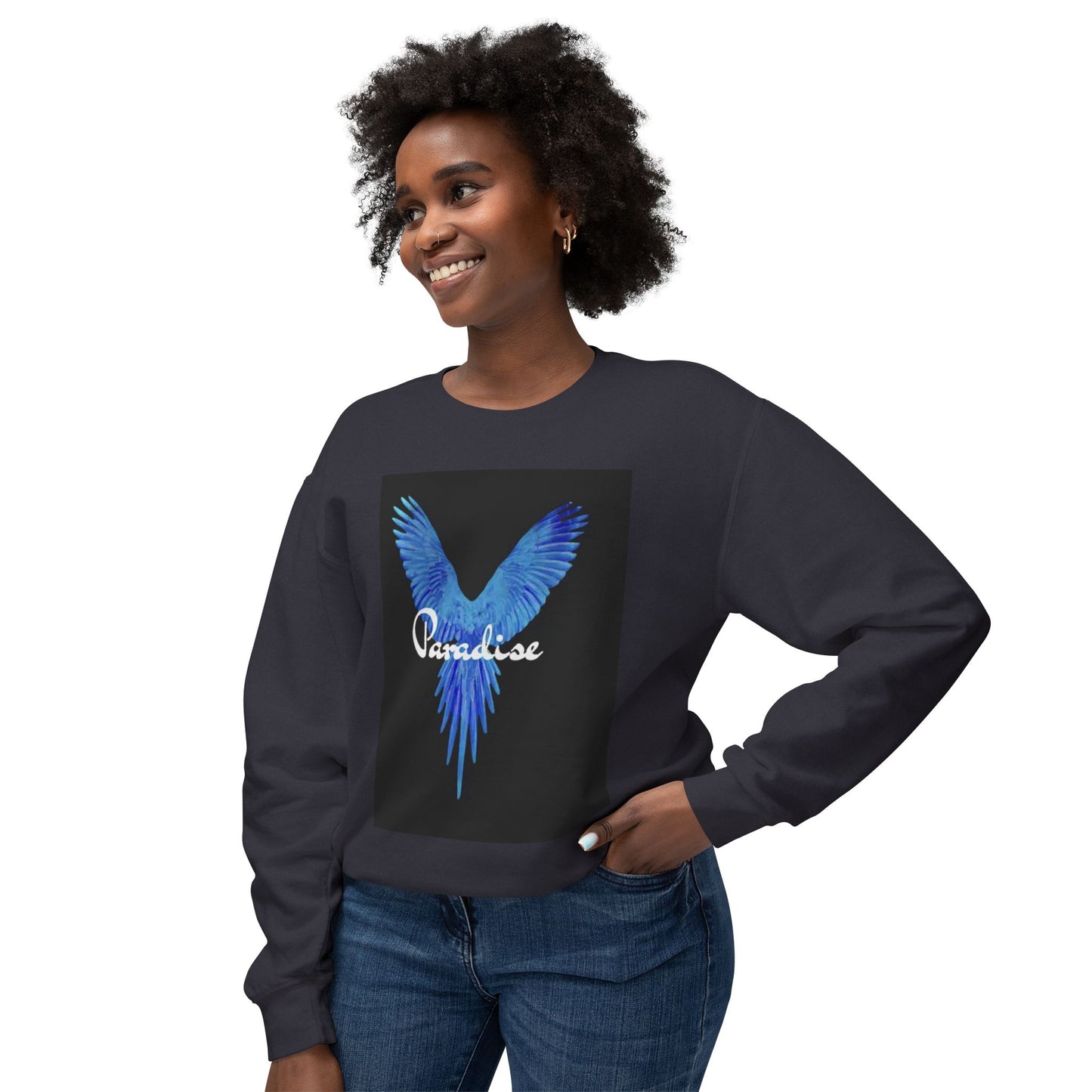 Paradise Bird Unisex Lightweight Crewneck Sweatshirt