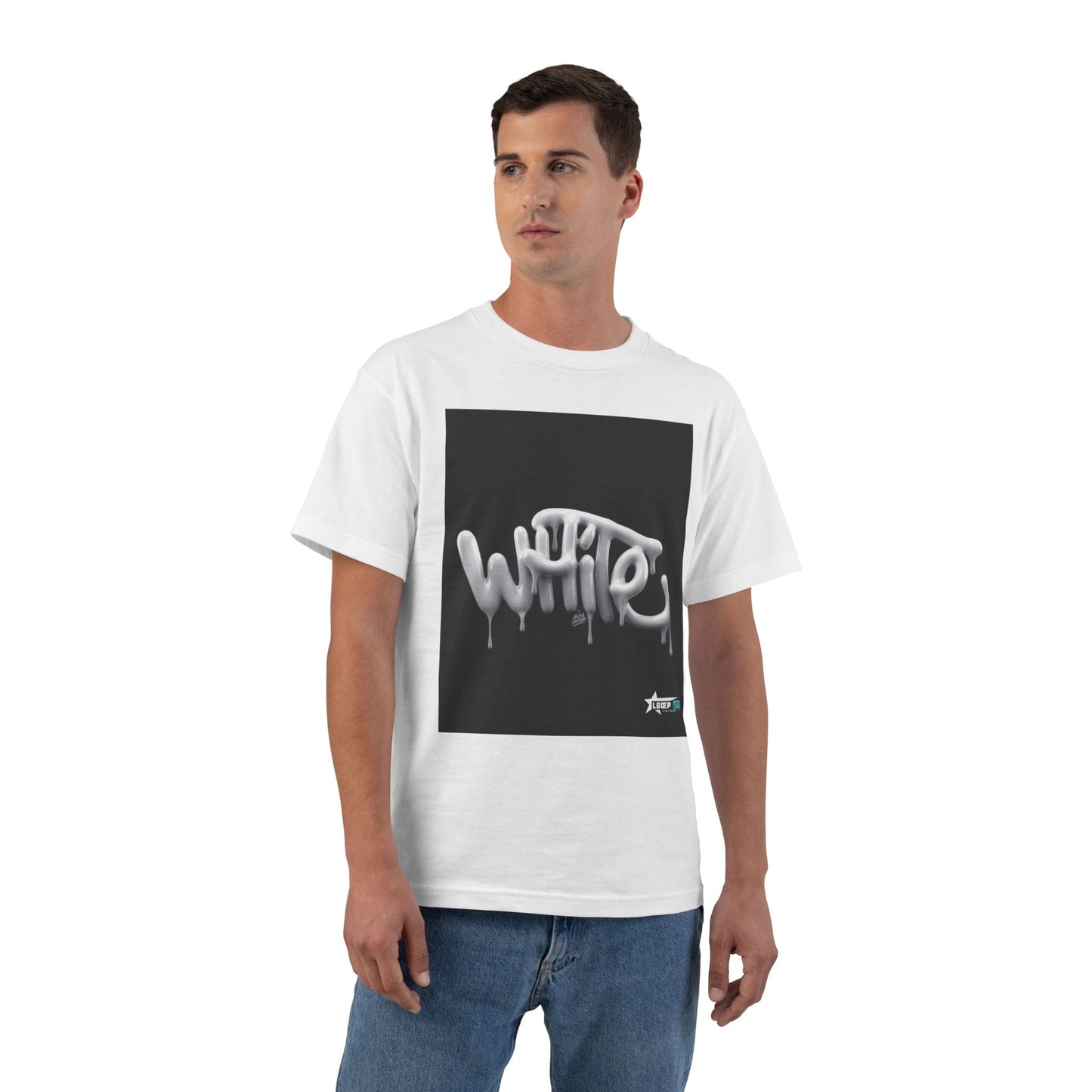 White Drip Graffiti T-Shirt — Urban Streetwear Tee