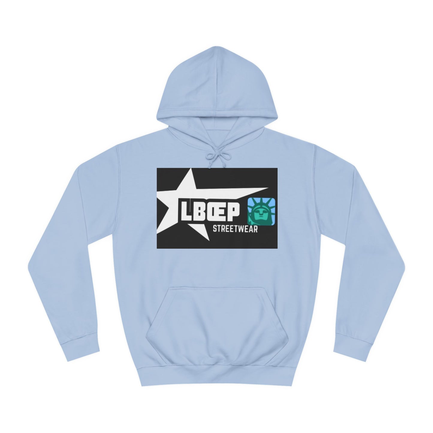 LBEP Streetwear Unisex College Hoodie - Embrace Imperfection Design