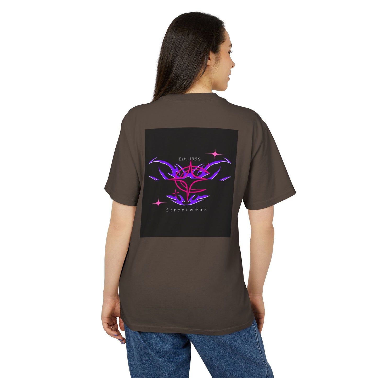 Unisex Heavy Faded Tee - Artistic Hand Design & Retro Streetwear Graphic