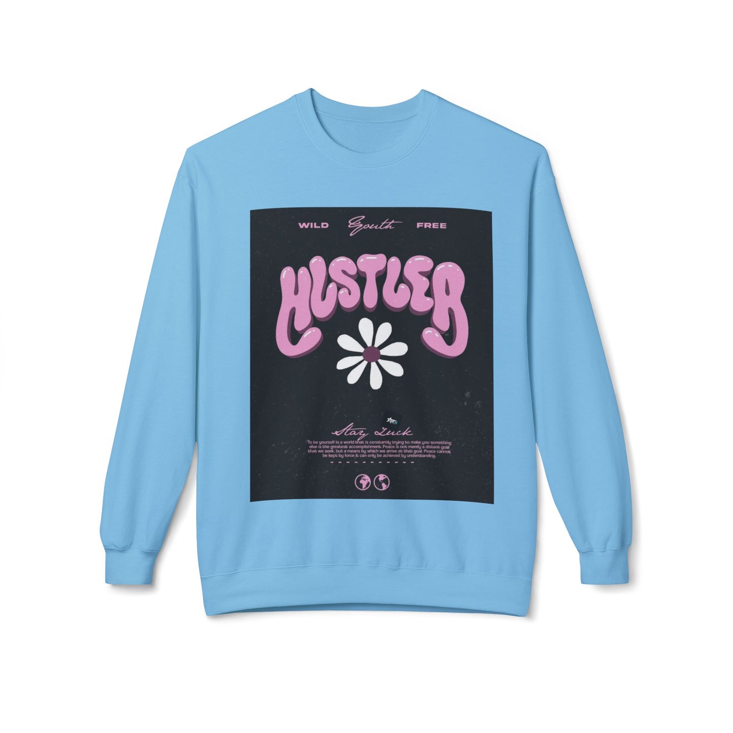 Hustler Vintage Style Crewneck Sweatshirt - Stay Wild & Free