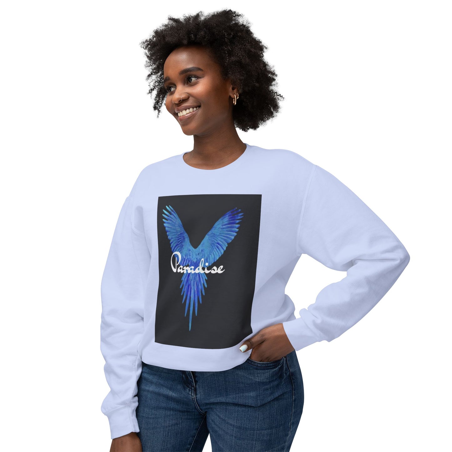 Paradise Bird Unisex Lightweight Crewneck Sweatshirt