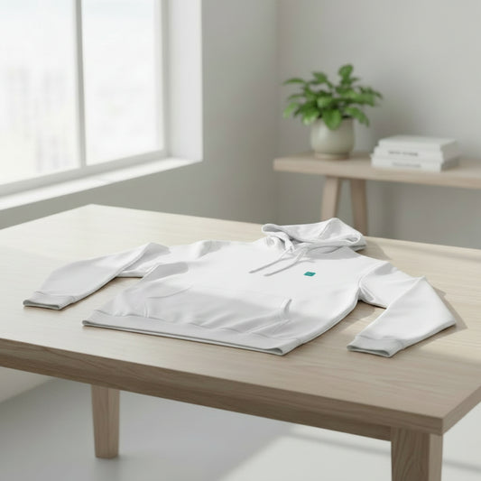 Men's Cozy White Hoodie - Perfect for Casual Wear and Gifting