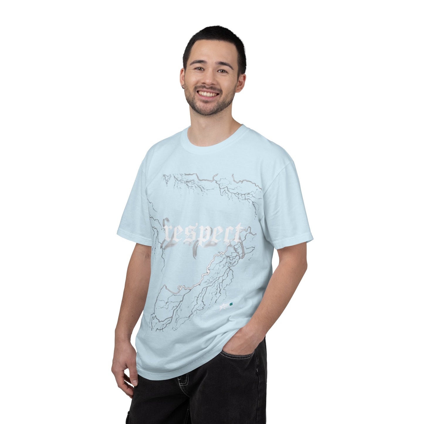 Abstract Lightning Sketch T-Shirt — Minimal Outline Graphic Tee