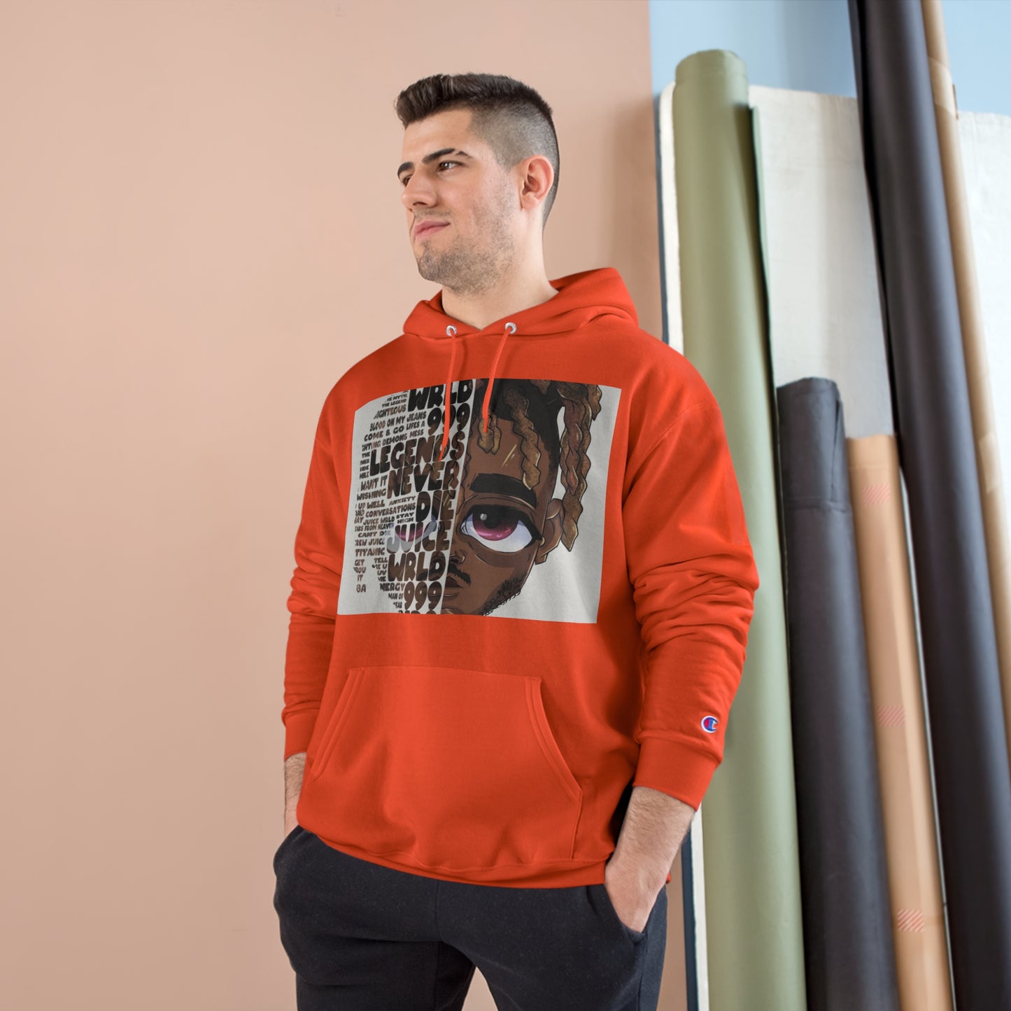 Champion Hoodie - Street Style with Iconic Quotes for Music Lovers
