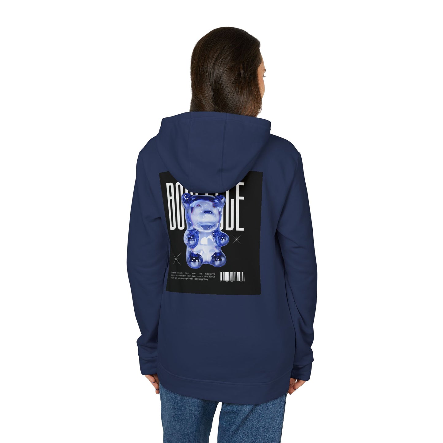 Adidas Unisex Fleece Hoodie - AWAKE & BOUNCE Graphic Design
