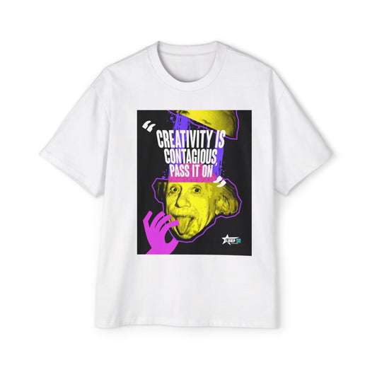 Creativity is Contagious Oversized Tee - Unique Graphic T-Shirt for Art Lovers