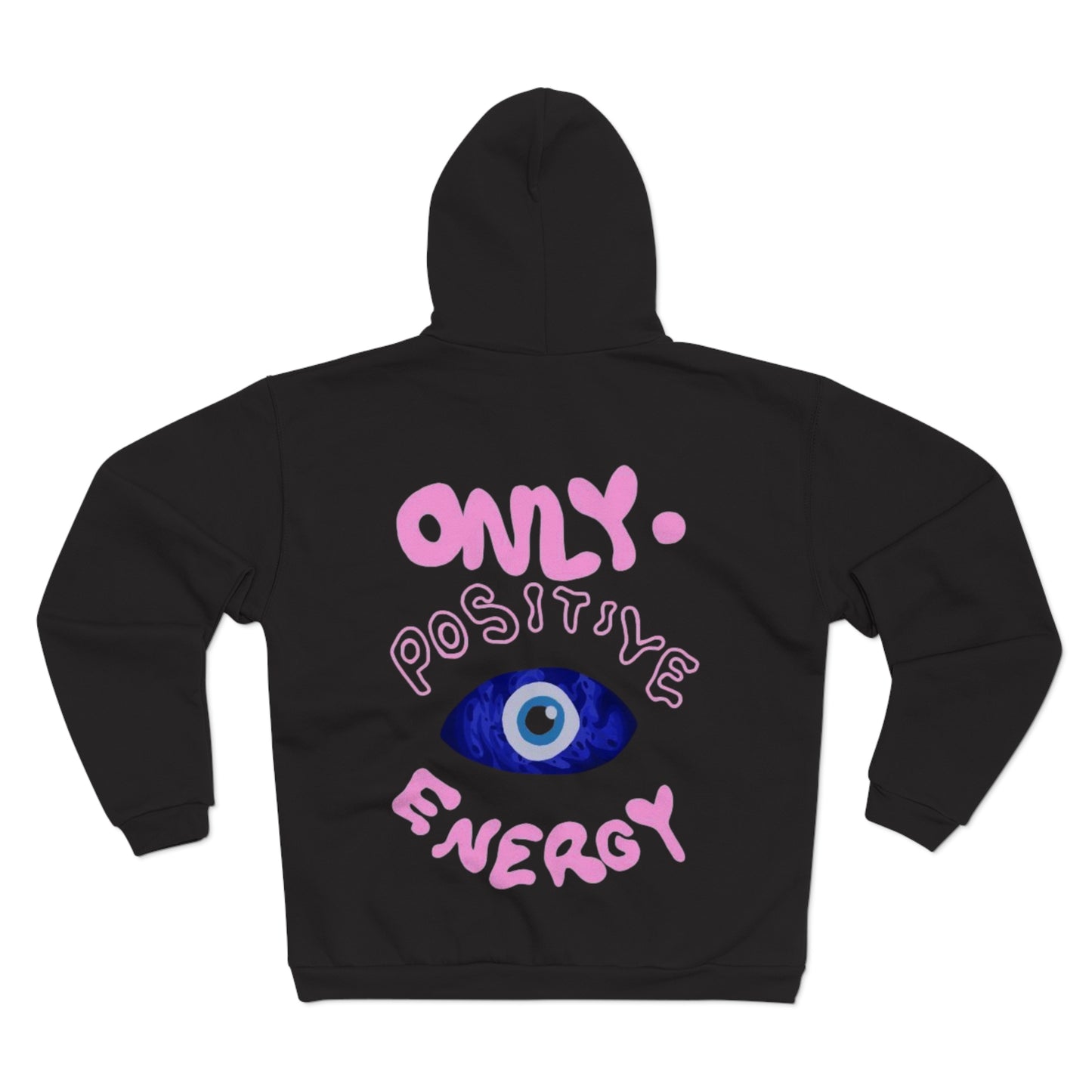 Positive Vibes Unisex Hooded Zip Sweatshirt