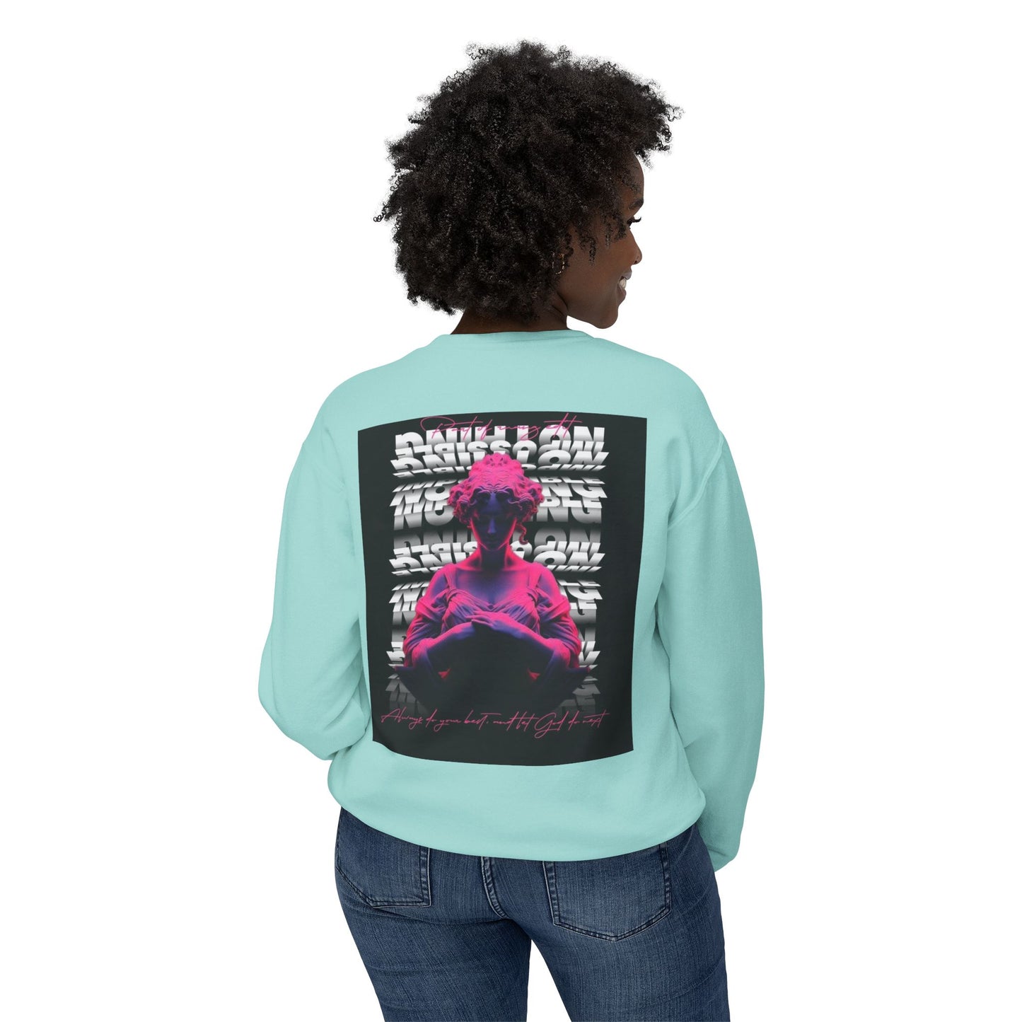 Unisex Crewneck Sweatshirt - Bold Graphic Statement with Inspirational Quotes