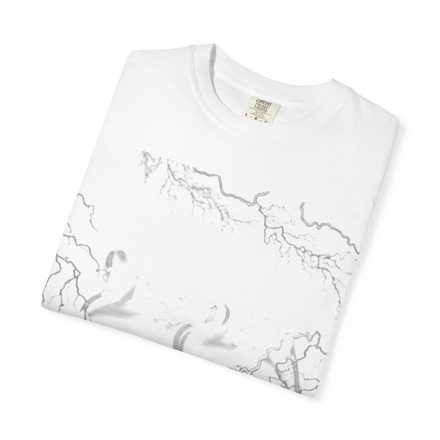 Abstract Lightning Sketch T-Shirt — Minimal Outline Graphic Tee