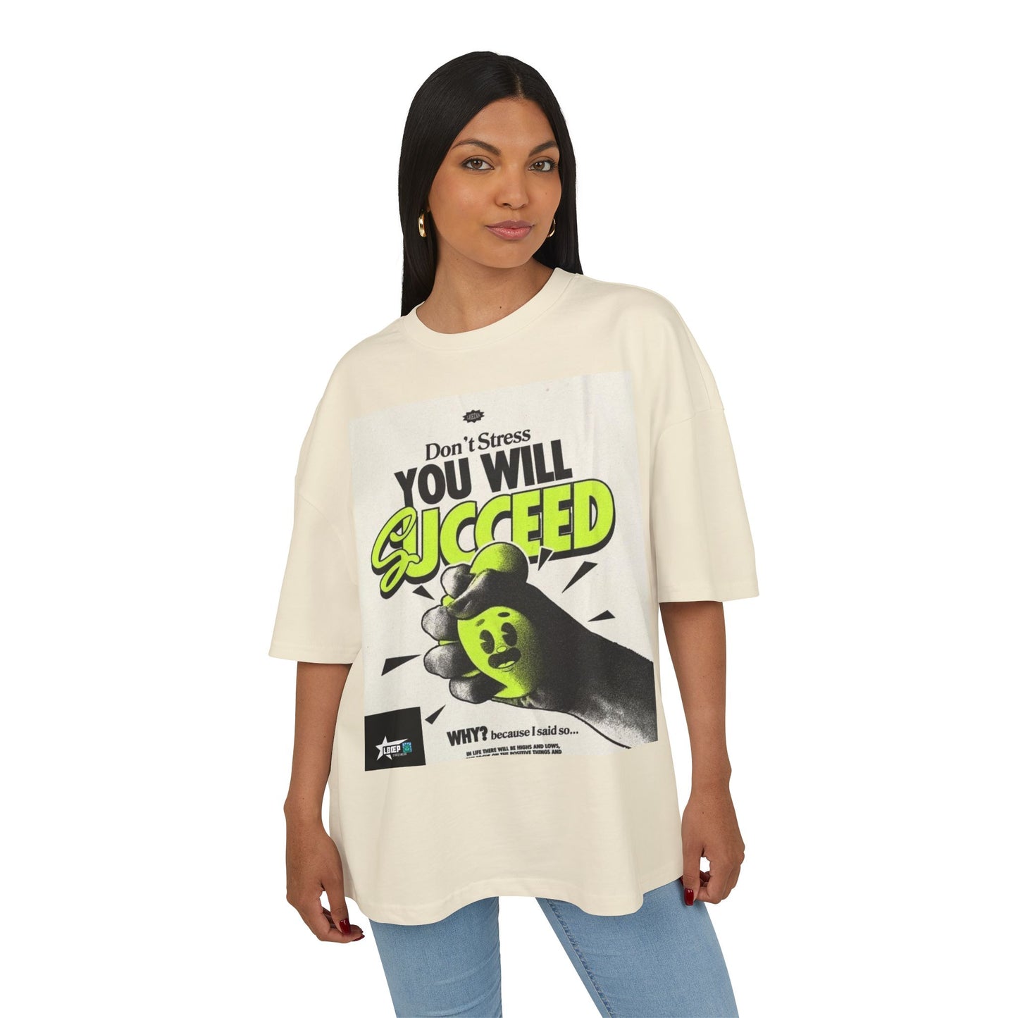 Motivational Box Tee for Creatives - 'You Will Succeed' & 'Make Dope Stuff Every Day'