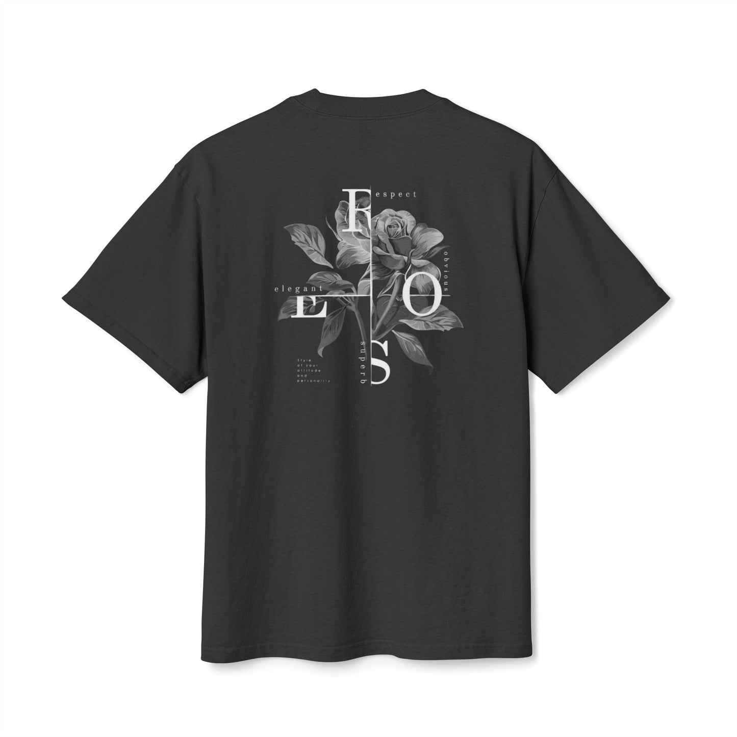 Unisex Heavy Faded Tee - Cherry Lips and Rose Graphic T-Shirt