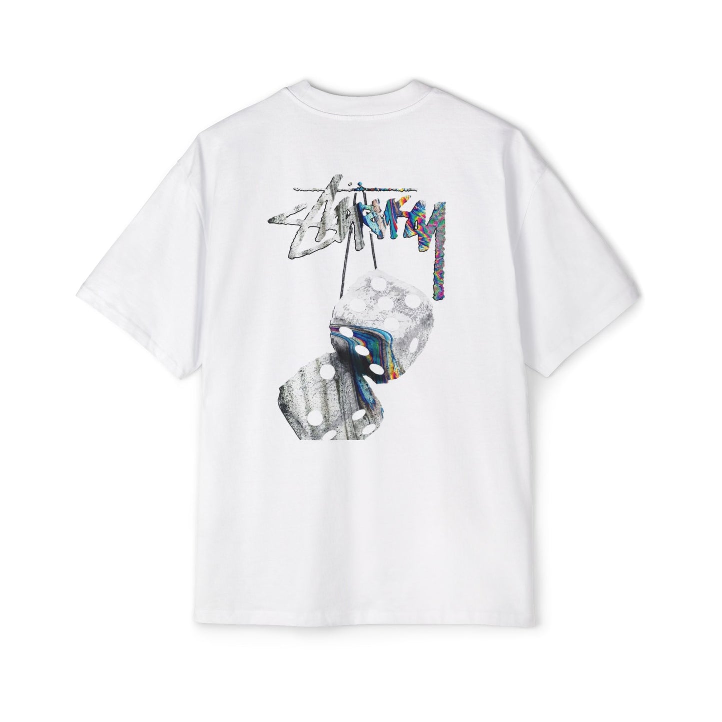 Men's Heavy Oversized Tee - Bold Angel Graphic Tee for Streetwear Style