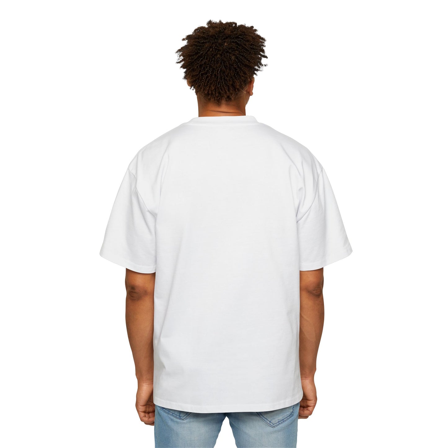 Blue Flame Graphic Tee — Men's Oversized Streetwear T-Shirt