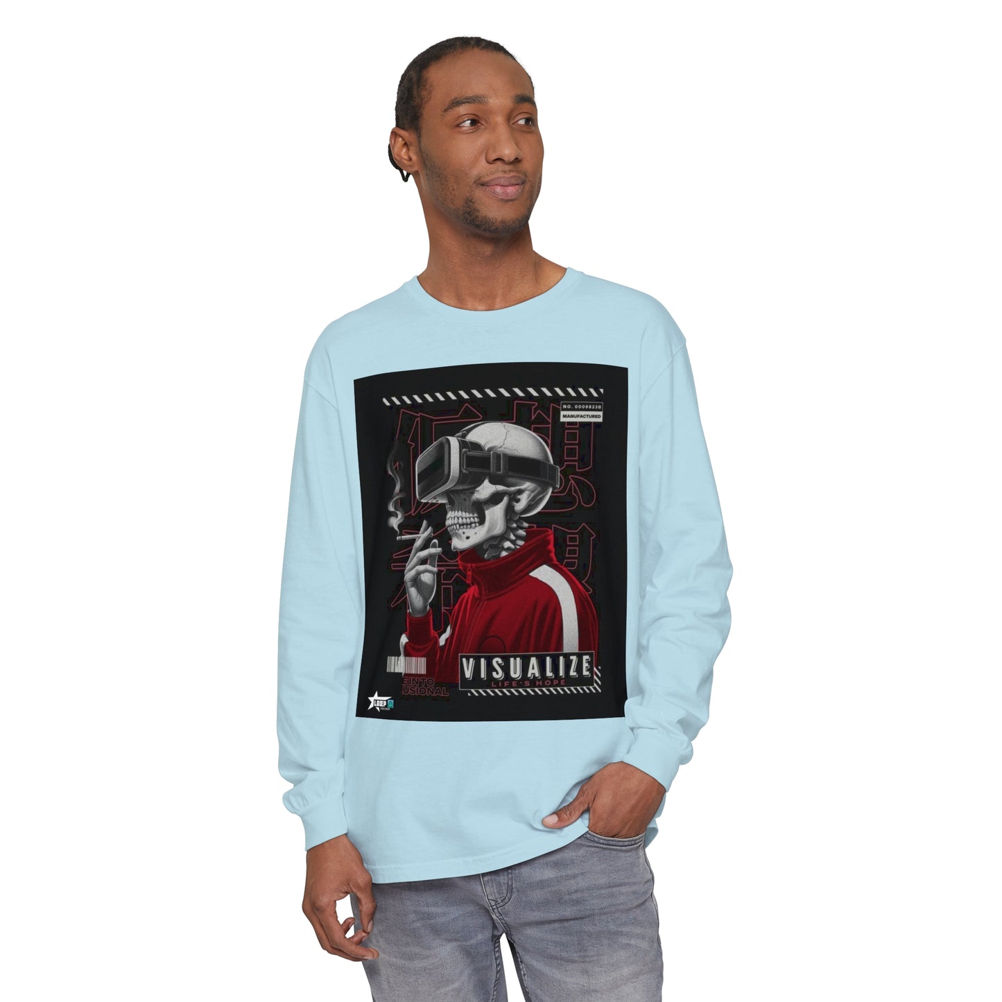Visualize Style Long Sleeve T-Shirt - Retro Cyberpunk Vibe