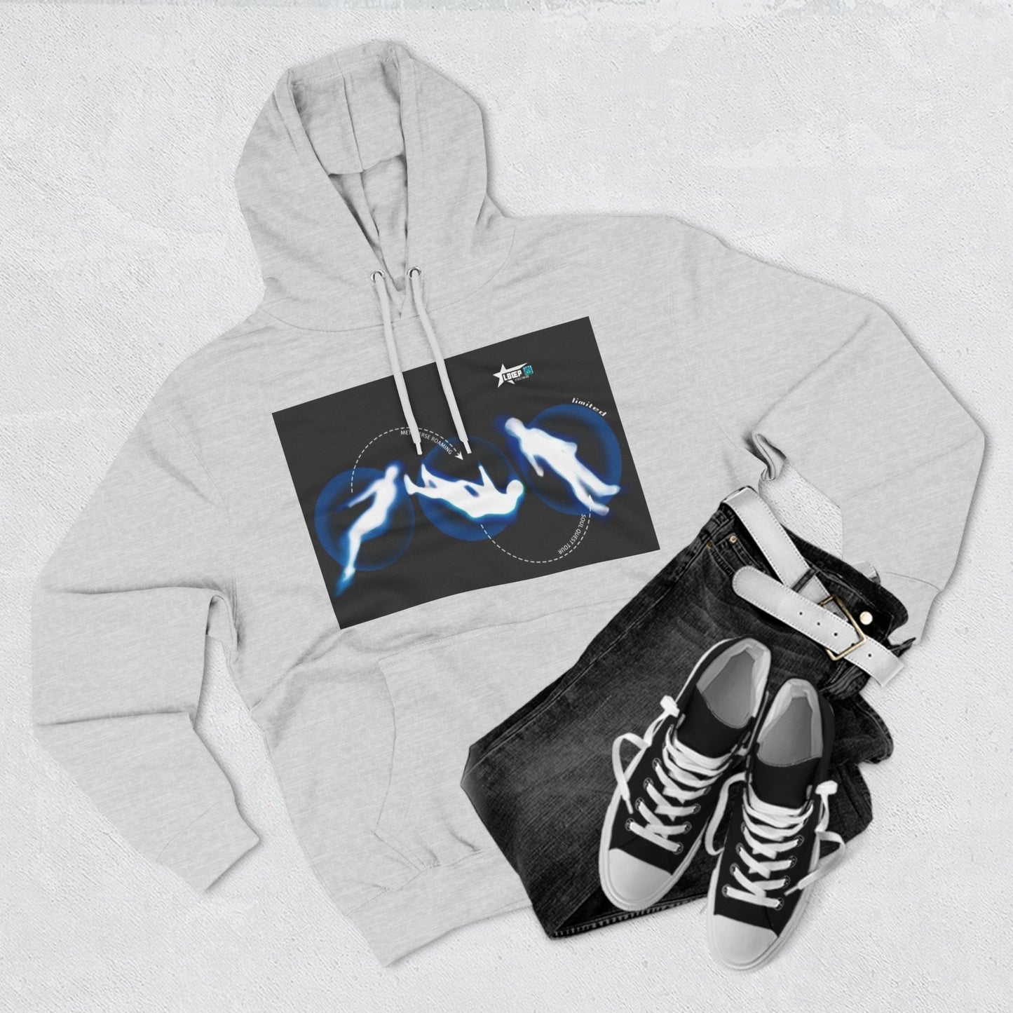 Unique Graphic Fleece Hoodie - Against All Odds Design