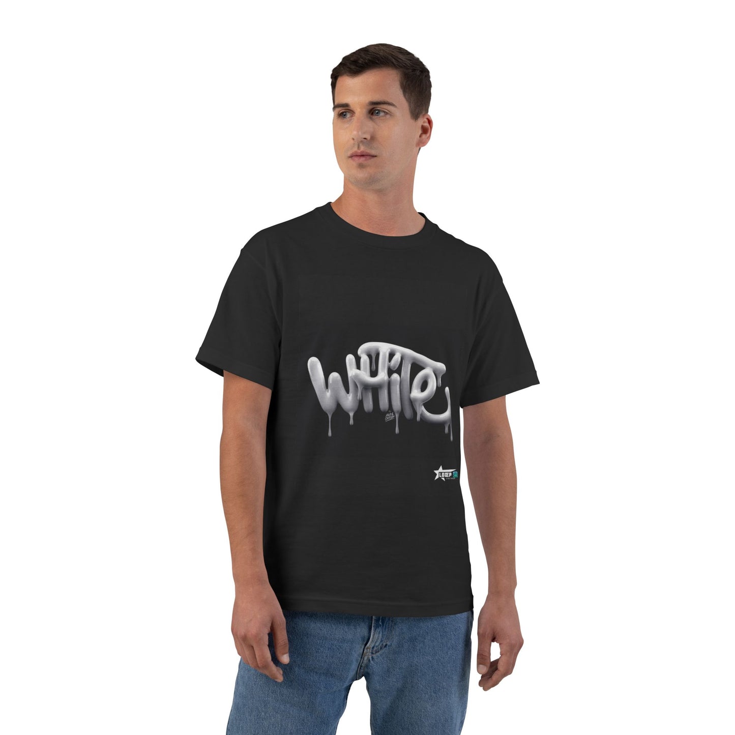 White Drip Graffiti T-Shirt — Urban Streetwear Tee