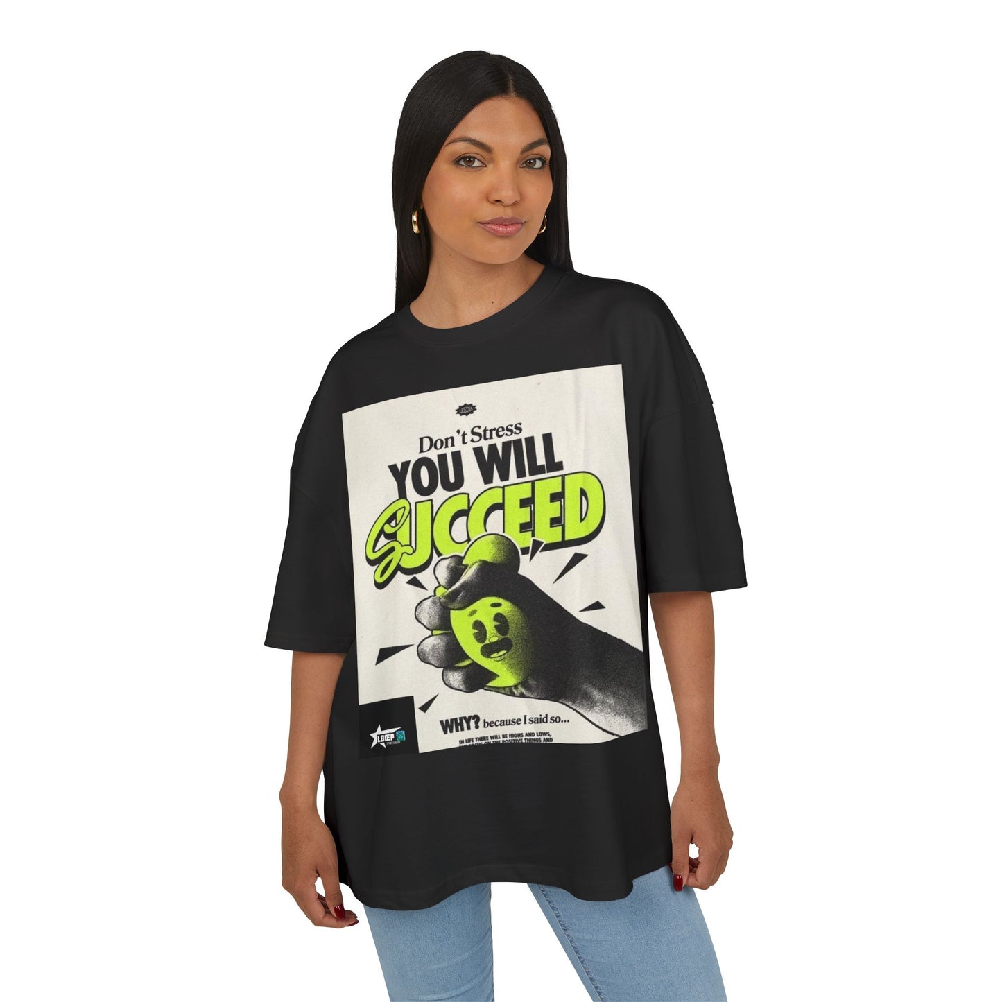 Motivational Box Tee for Creatives - 'You Will Succeed' & 'Make Dope Stuff Every Day'