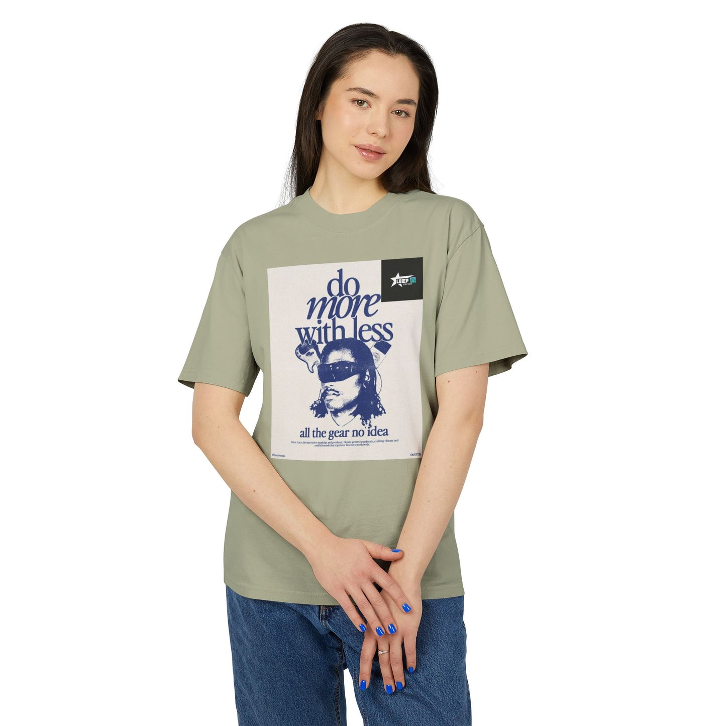 Unisex Vintage-Style Tee - "Do More With Less" Graphic Shirt