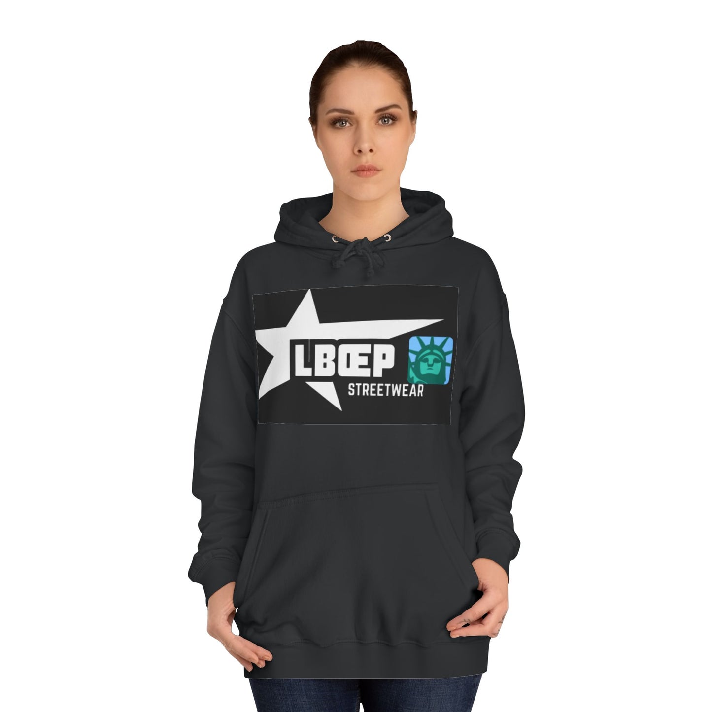 LBEP Streetwear Unisex College Hoodie - Embrace Imperfection Design