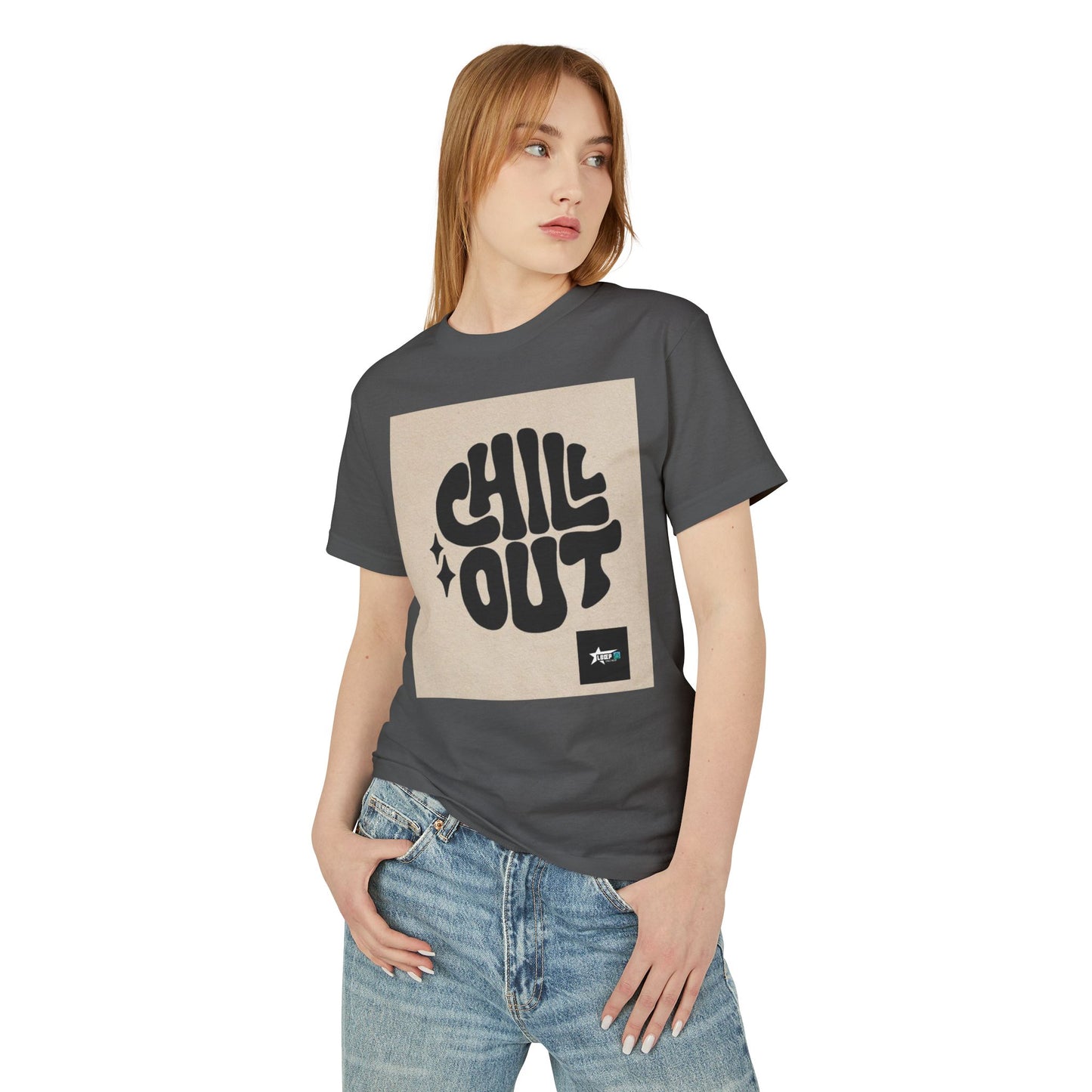 Chill Out Unisex Heavyweight Cotton Tee - Relaxed Vibe for Everyday Comfort