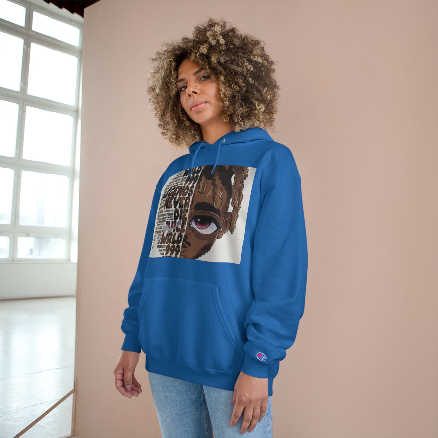 Champion Hoodie - Street Style with Iconic Quotes for Music Lovers