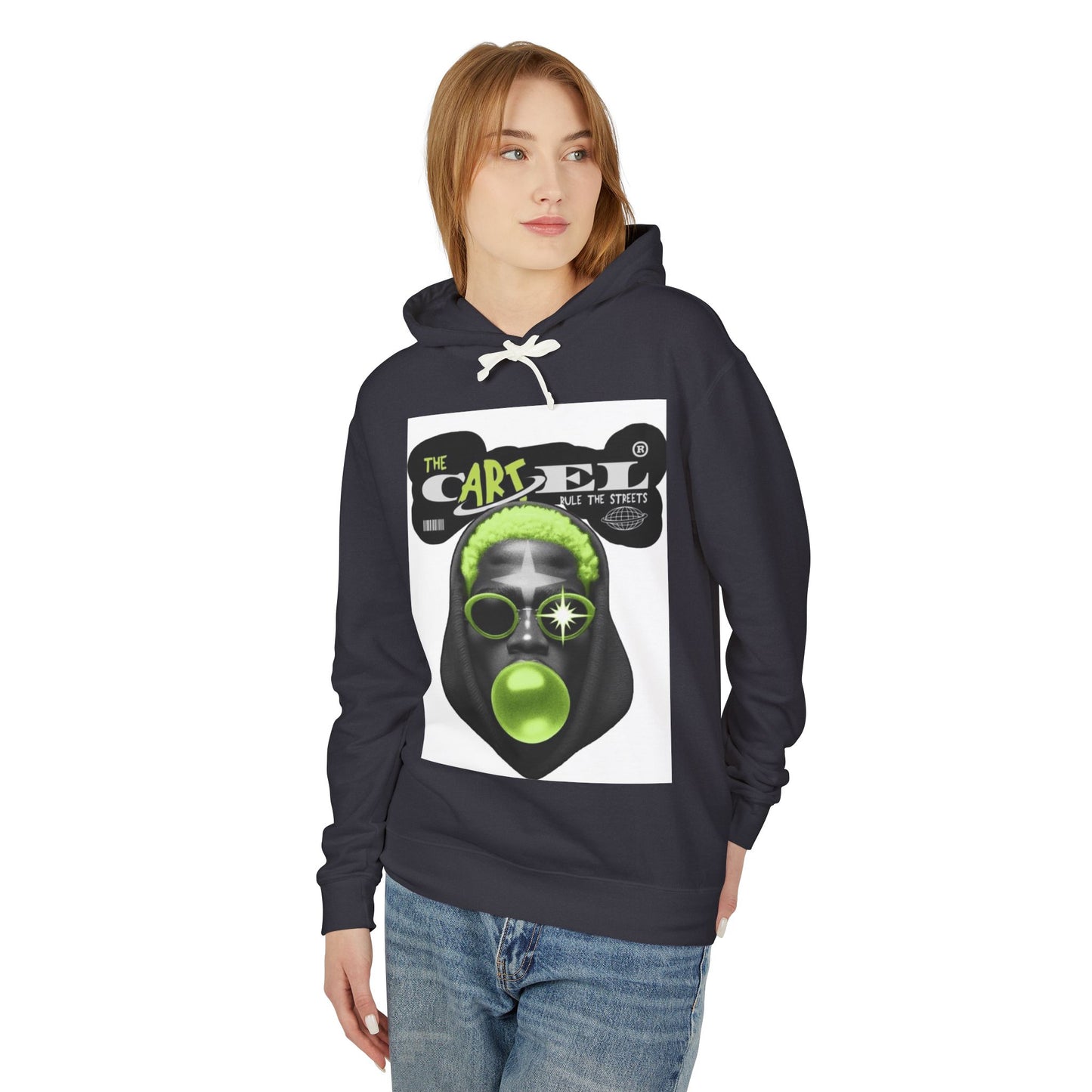 Unisex Lightweight Hooded Sweatshirt - Street Art Inspired Design for Urban Vibes