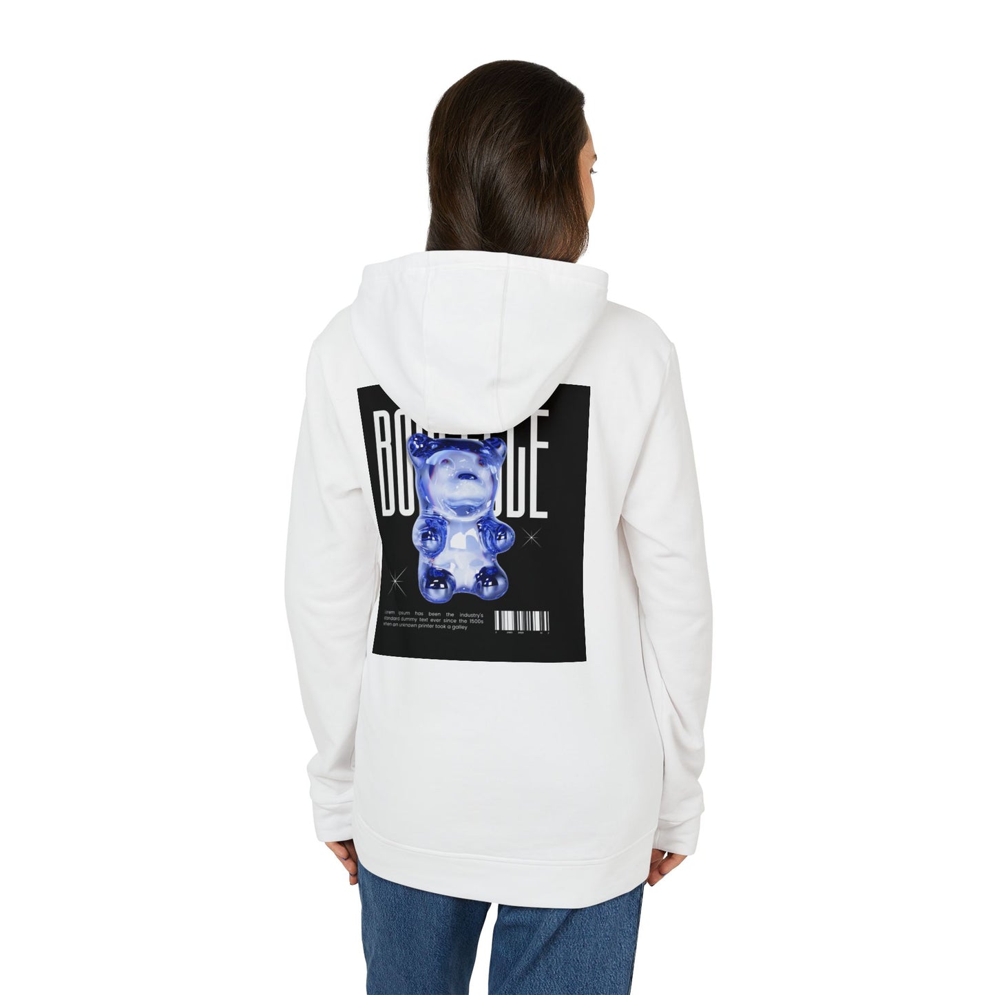 Adidas Unisex Fleece Hoodie - AWAKE & BOUNCE Graphic Design