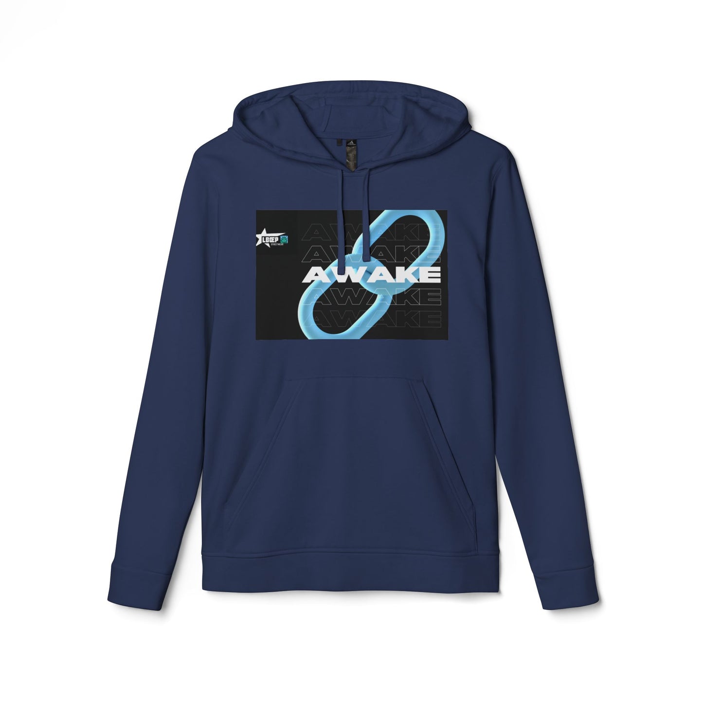 Adidas Unisex Fleece Hoodie - AWAKE & BOUNCE Graphic Design