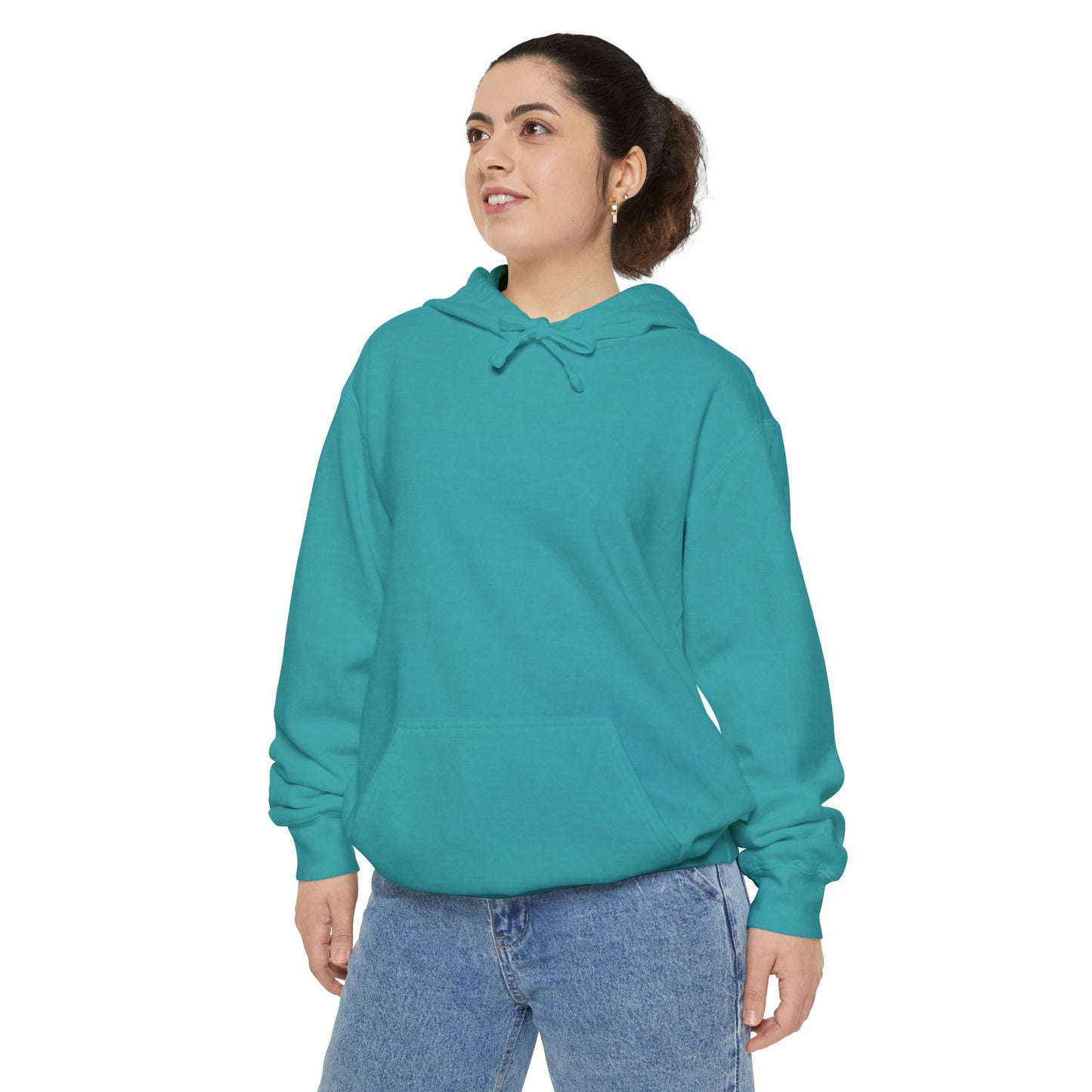 Unisex Garment-Dyed Hoodie with Vintage Bird Design