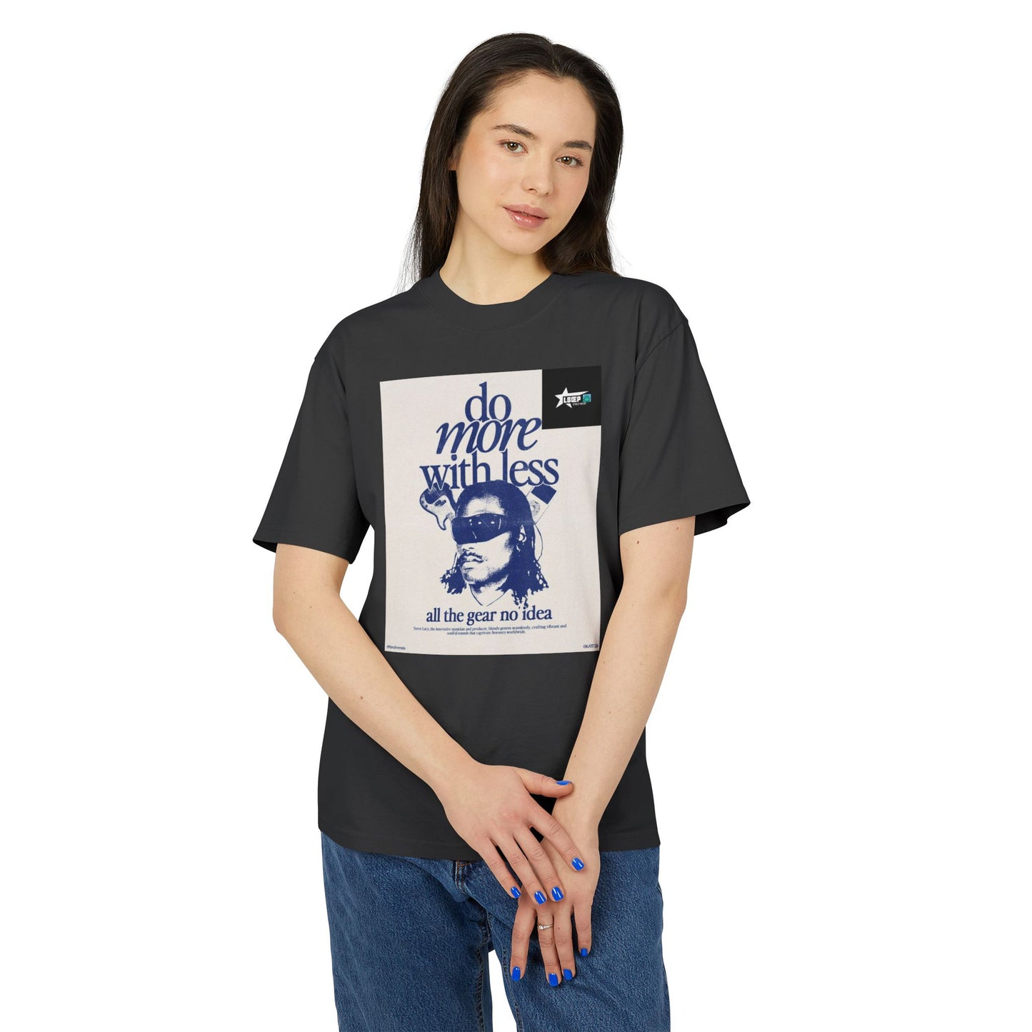 Unisex Vintage-Style Tee - "Do More With Less" Graphic Shirt