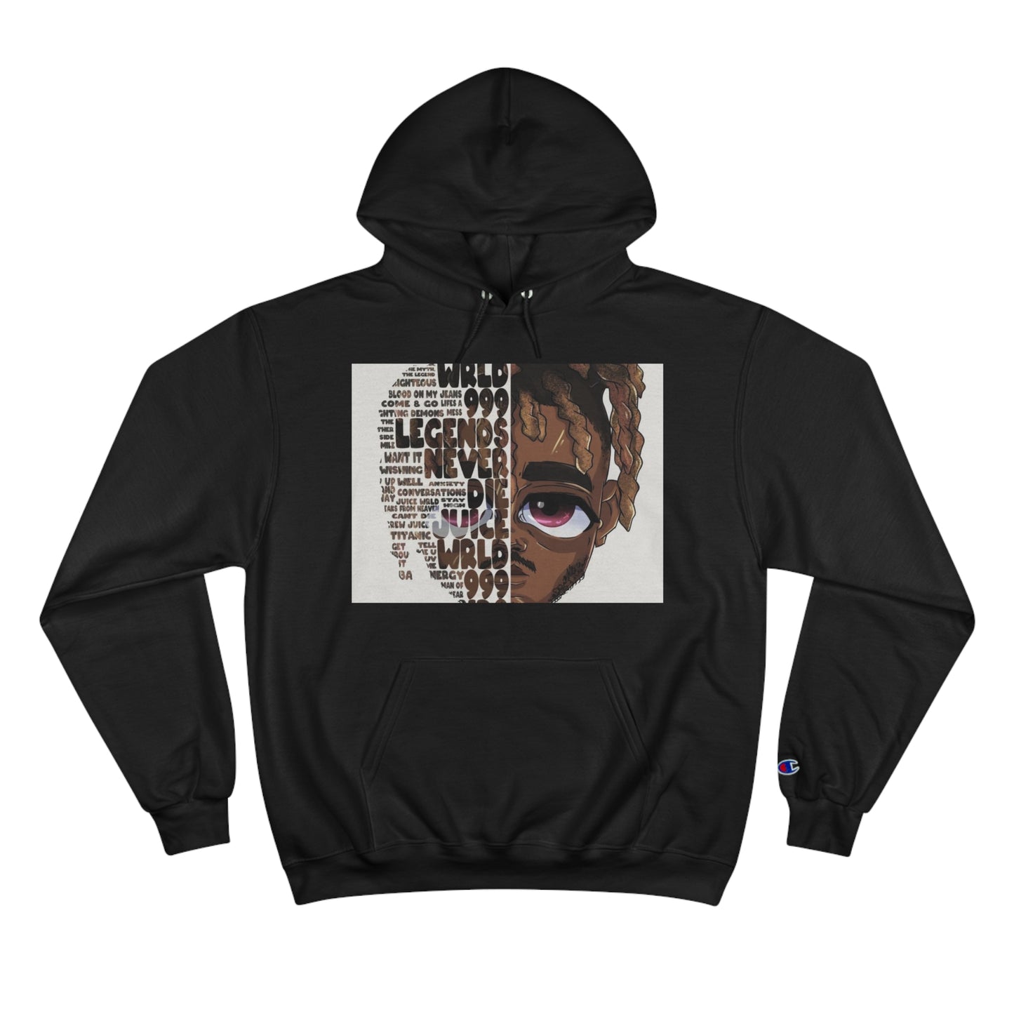 Champion Hoodie - Street Style with Iconic Quotes for Music Lovers