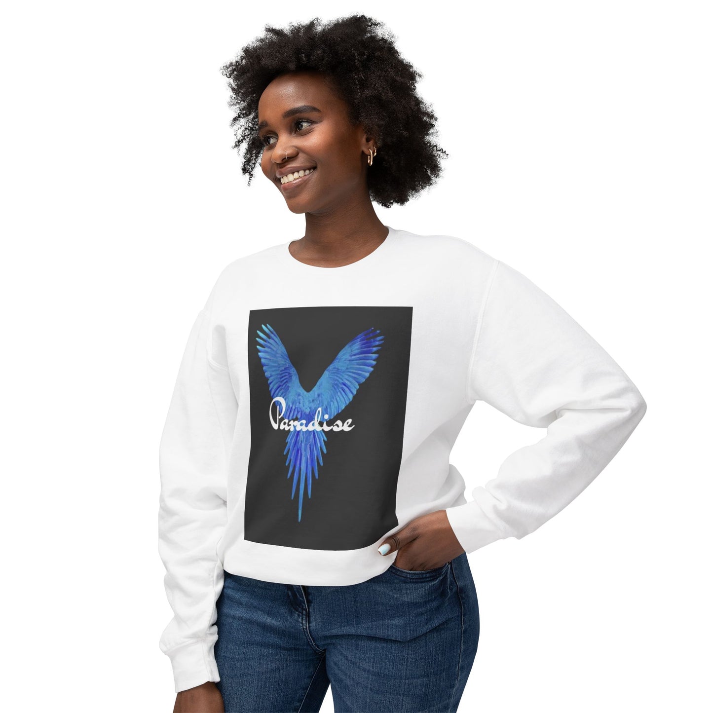 Paradise Bird Unisex Lightweight Crewneck Sweatshirt