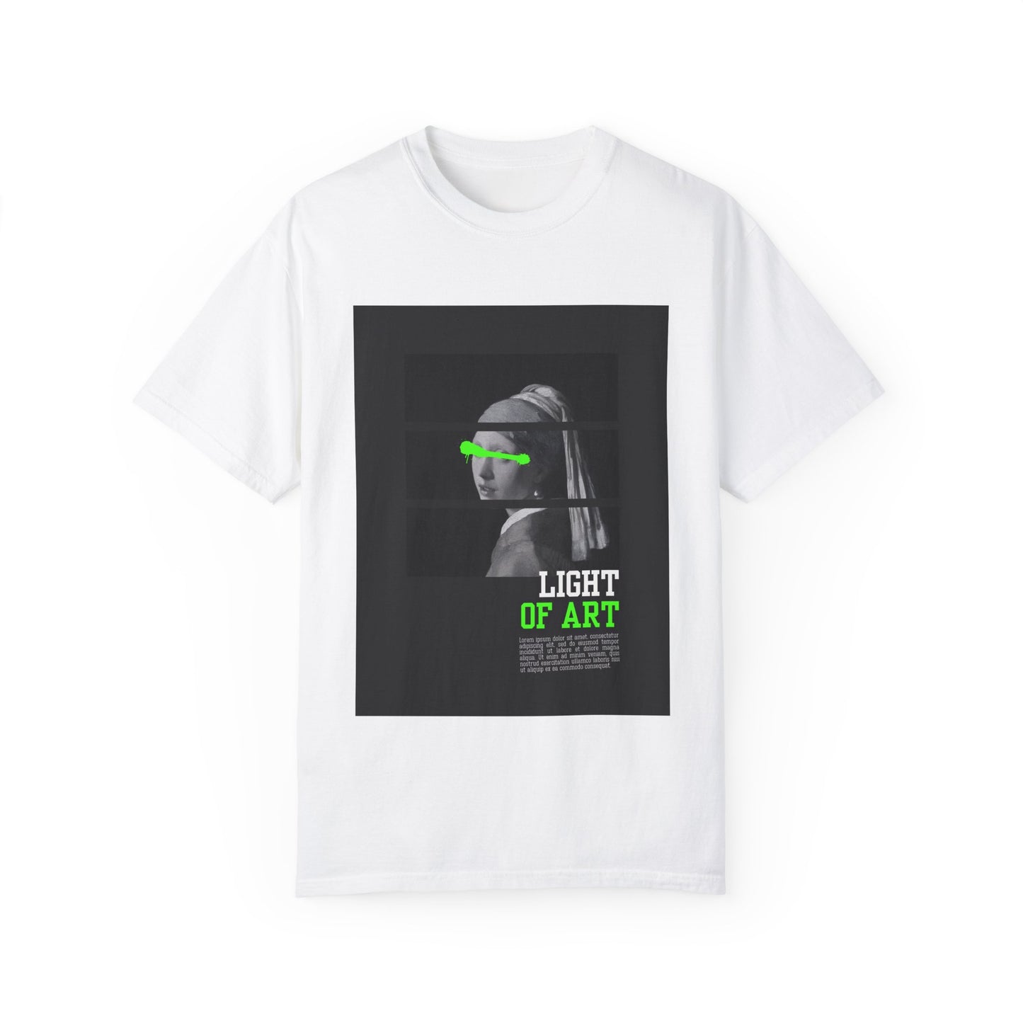 Light of Art Unisex Garment-Dyed T-Shirt - Modern Art Inspired Tee