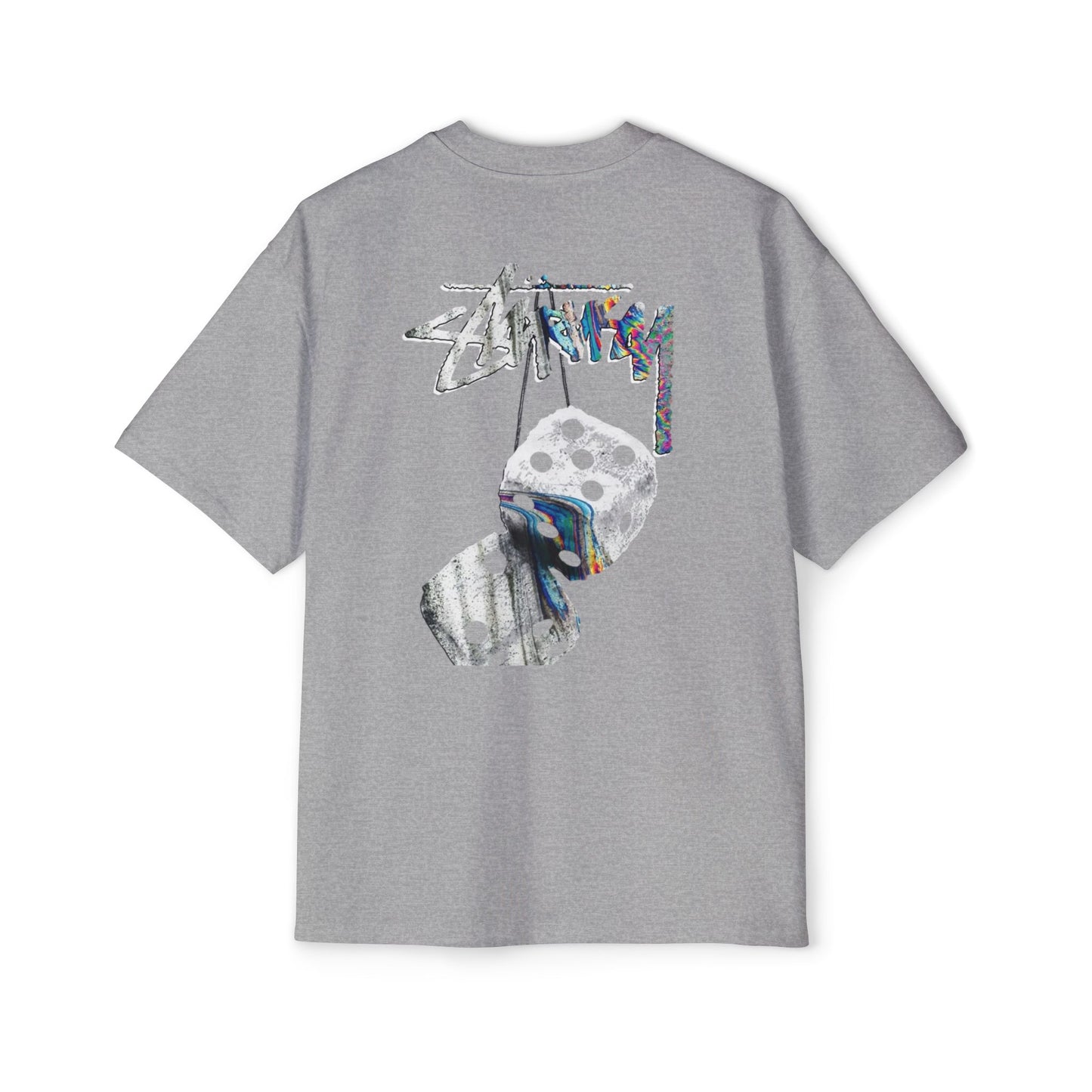 Men's Heavy Oversized Tee - Bold Angel Graphic Tee for Streetwear Style