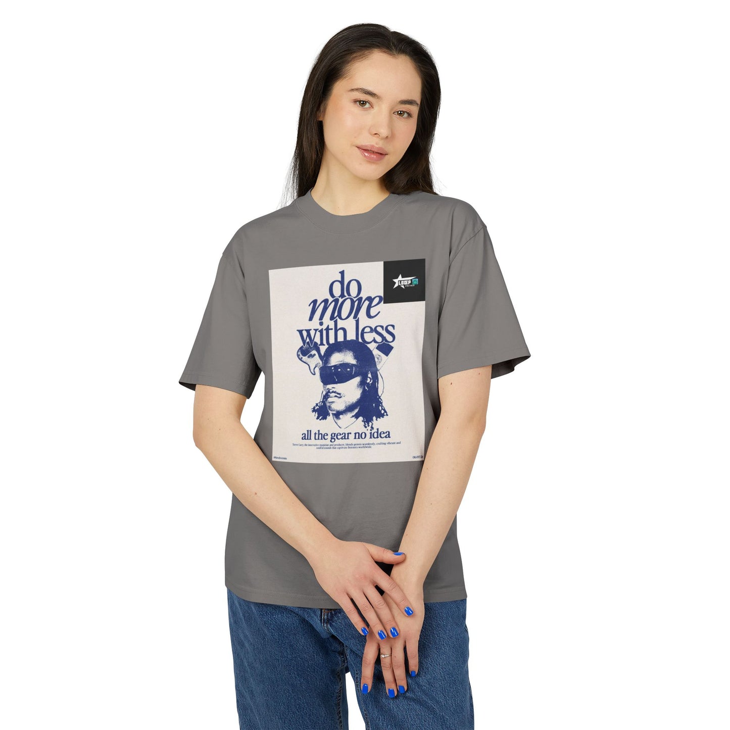 Unisex Vintage-Style Tee - "Do More With Less" Graphic Shirt