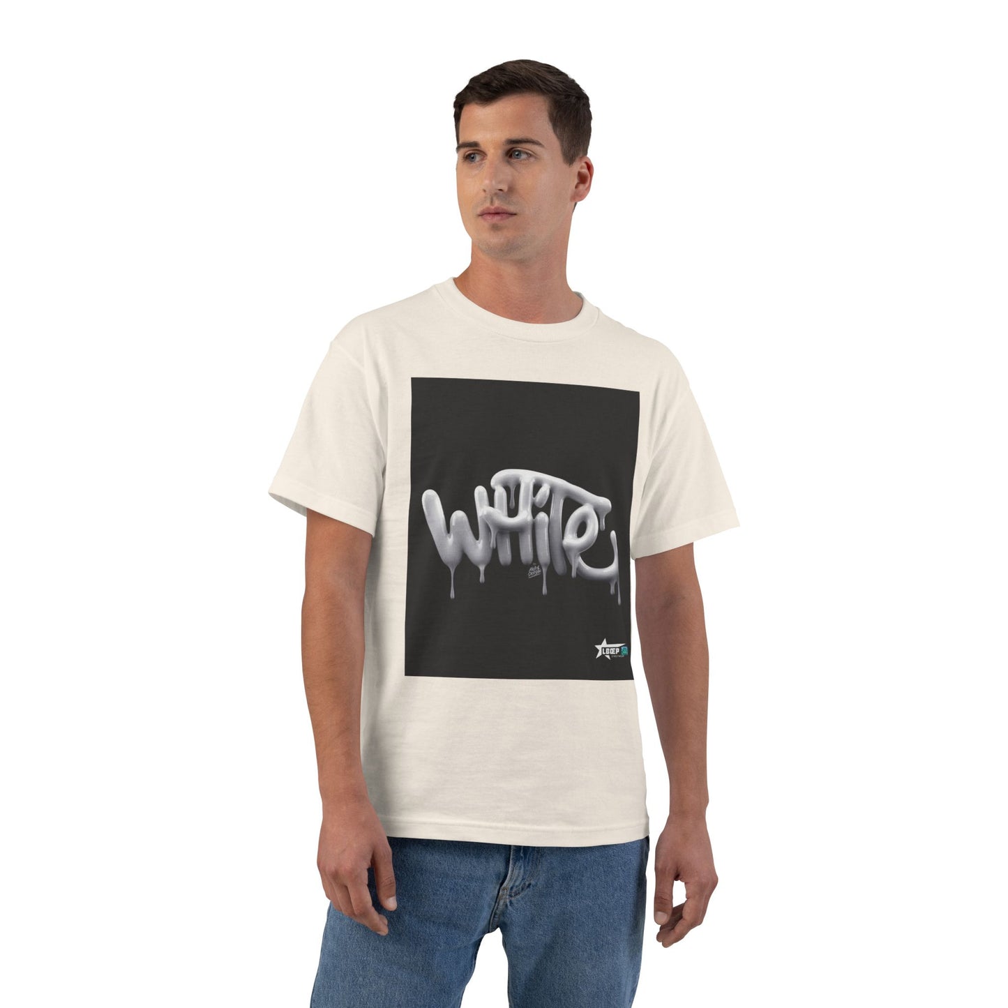 White Drip Graffiti T-Shirt — Urban Streetwear Tee