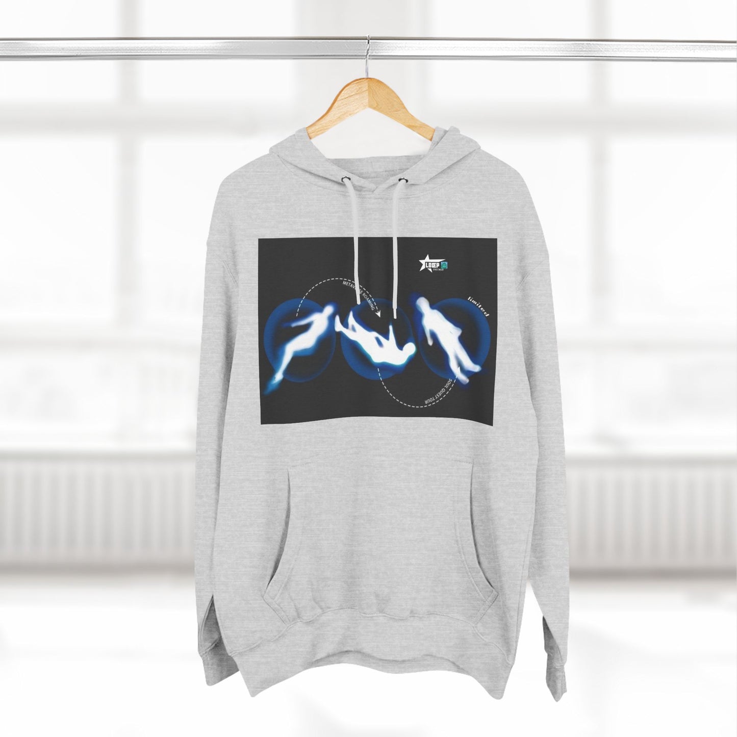 Unique Graphic Fleece Hoodie - Against All Odds Design
