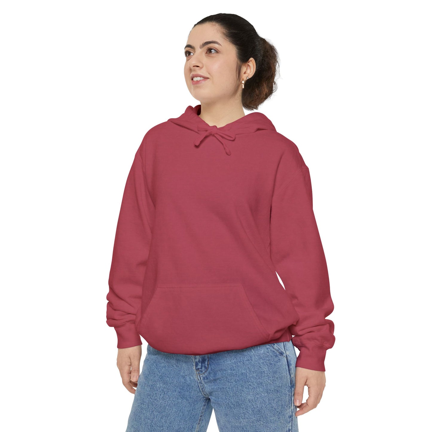 Unisex Garment-Dyed Hoodie with Vintage Bird Design