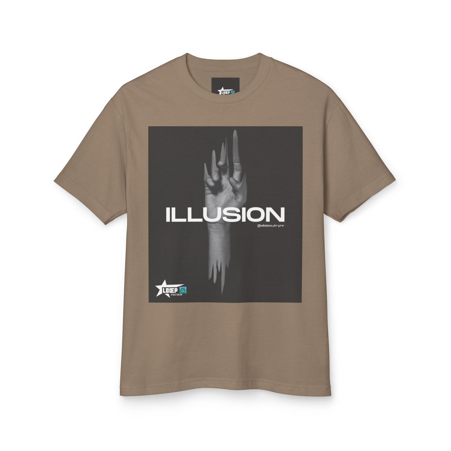 Unisex Illusion Graphic Tee - Heavyweight Cotton T-Shirt for Trendsetters