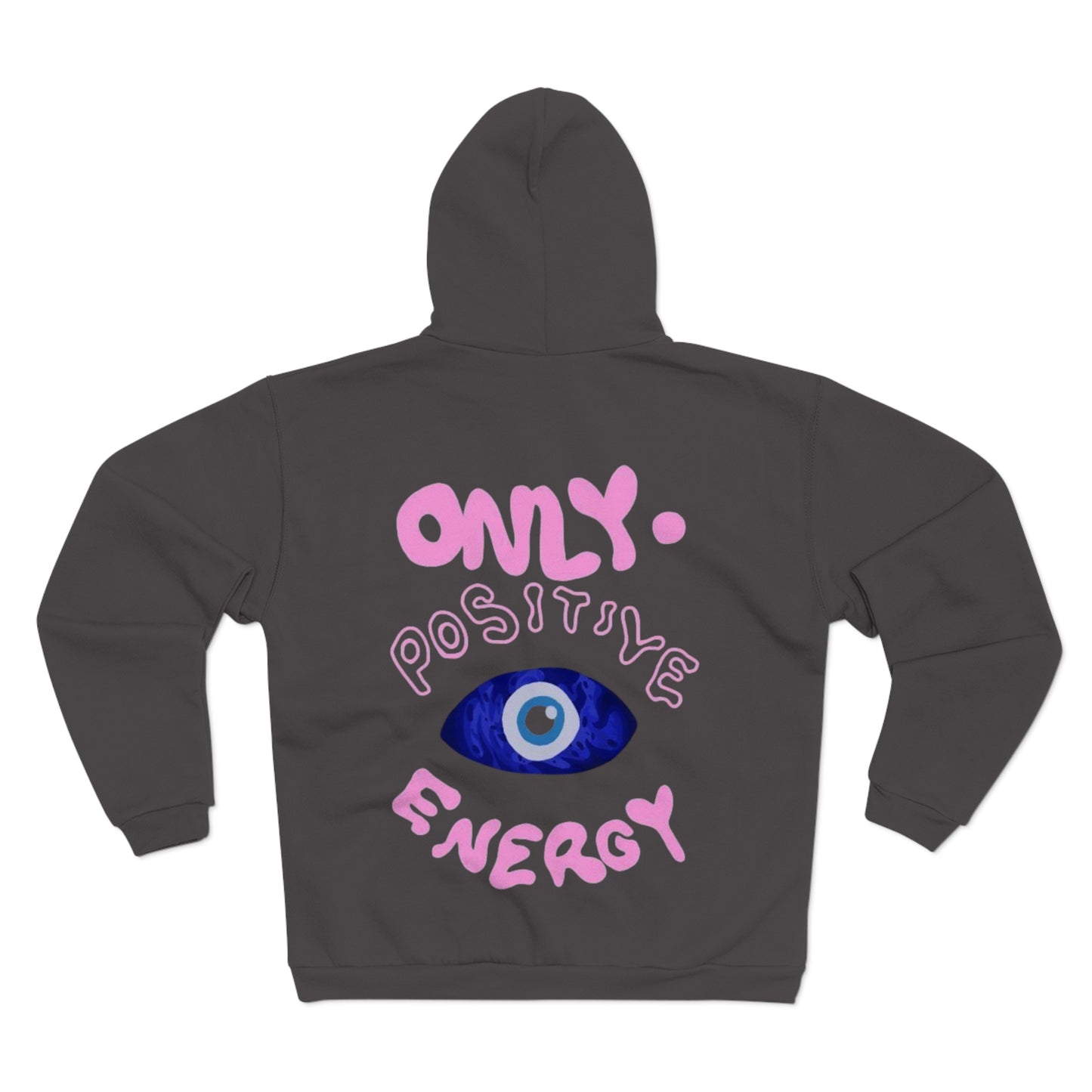 Positive Vibes Unisex Hooded Zip Sweatshirt