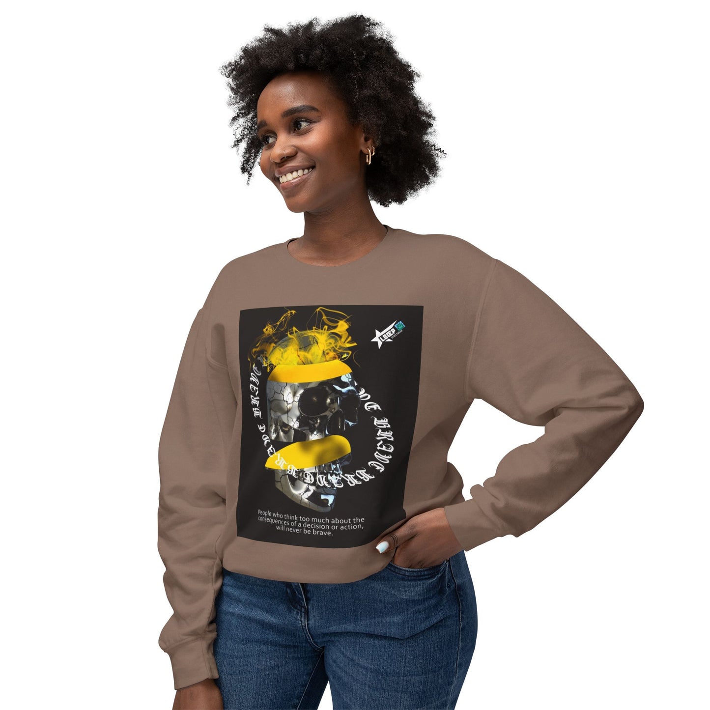 Unisex Crewneck Sweatshirt - Bold Graphic Statement with Inspirational Quotes