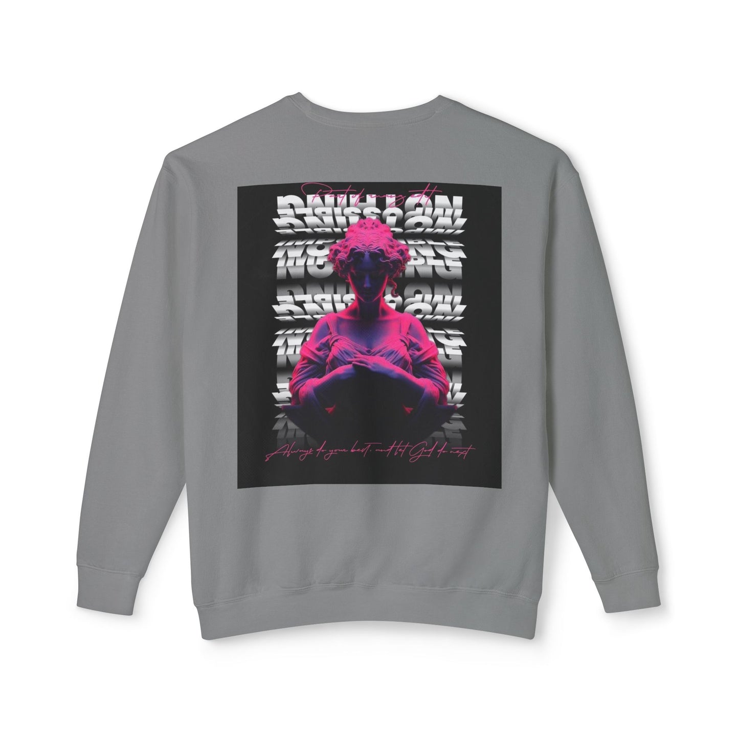 Unisex Crewneck Sweatshirt - Bold Graphic Statement with Inspirational Quotes